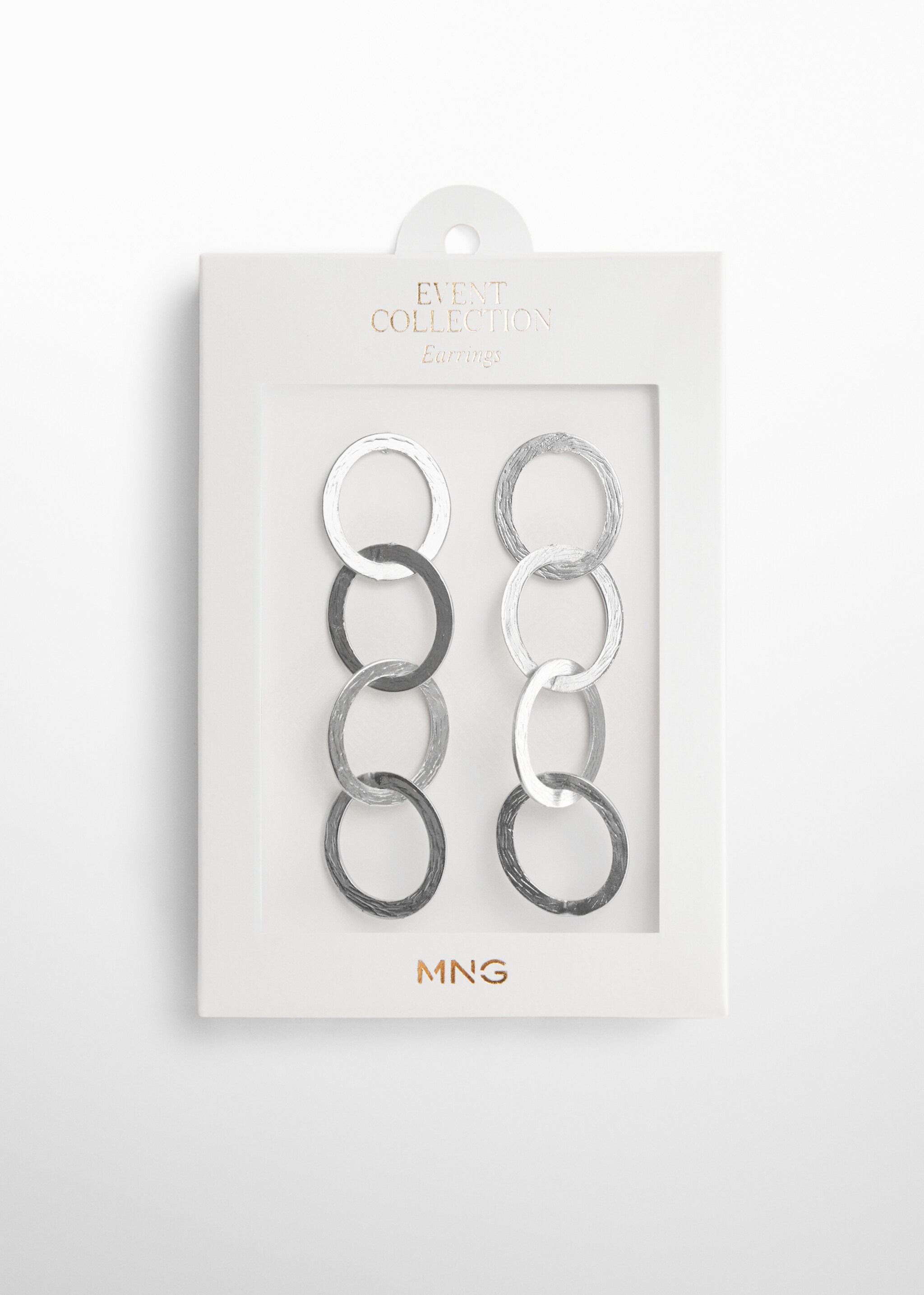 Long earrings with intertwined hoops - Details of the article 1