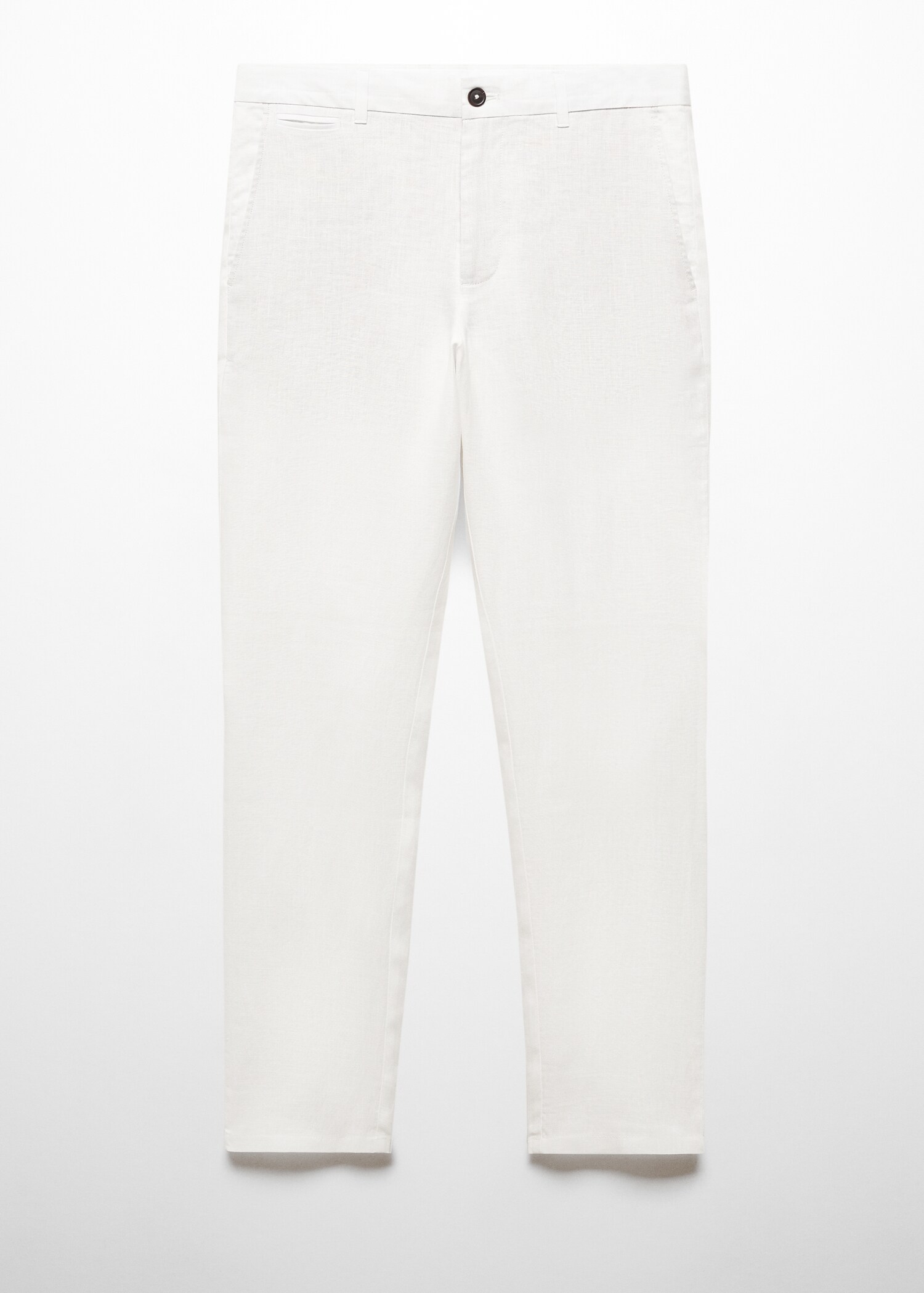 Slim-fit 100% linen trousers - Article without model