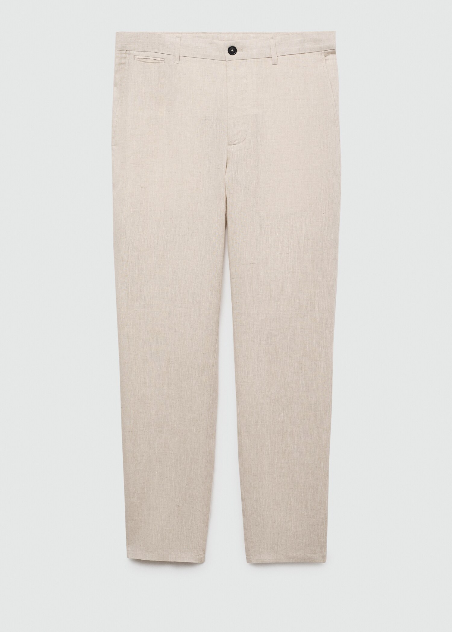 Slim Fit-Hose aus 100 % Leinen - Detail des Artikels 7