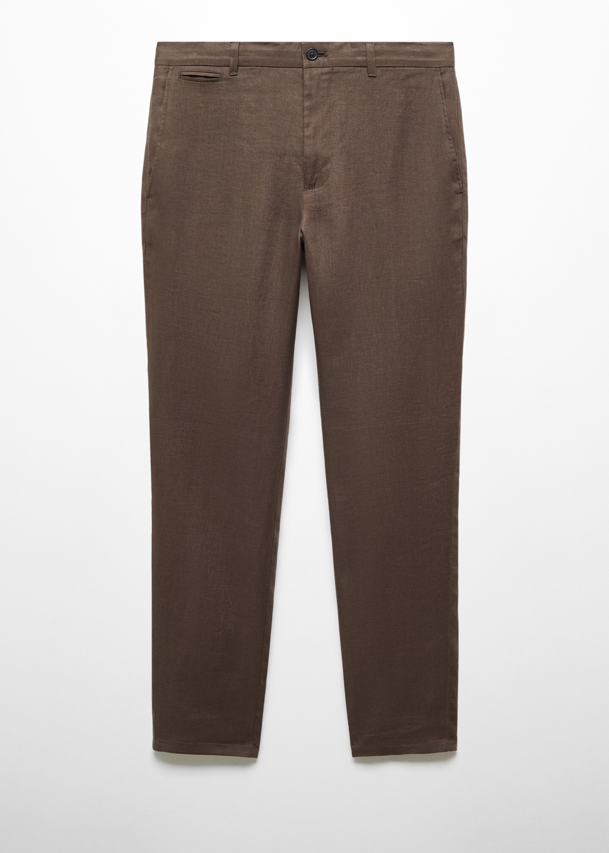 Slim-fit 100% linen trousers - Article without model