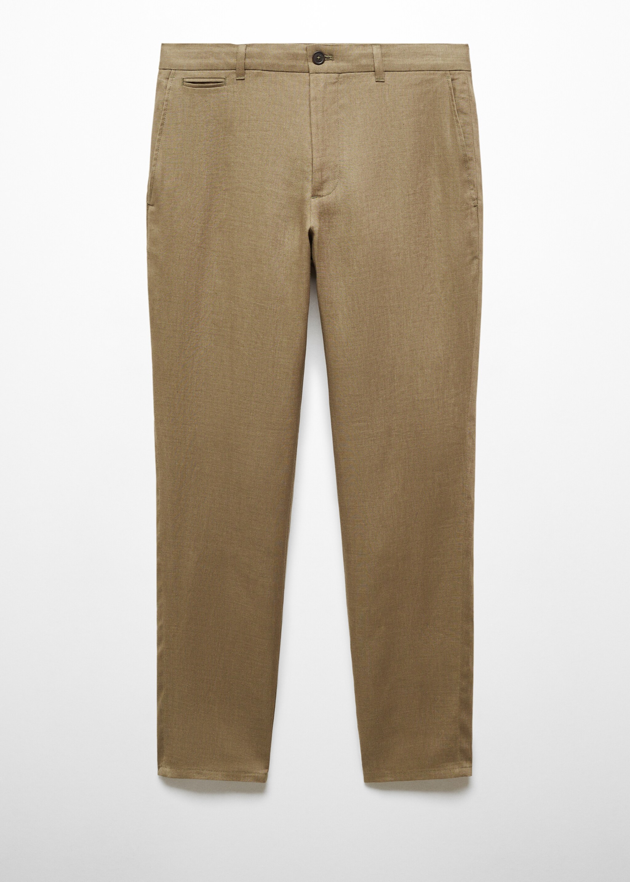 Slim-fit 100% linen trousers - Article without model