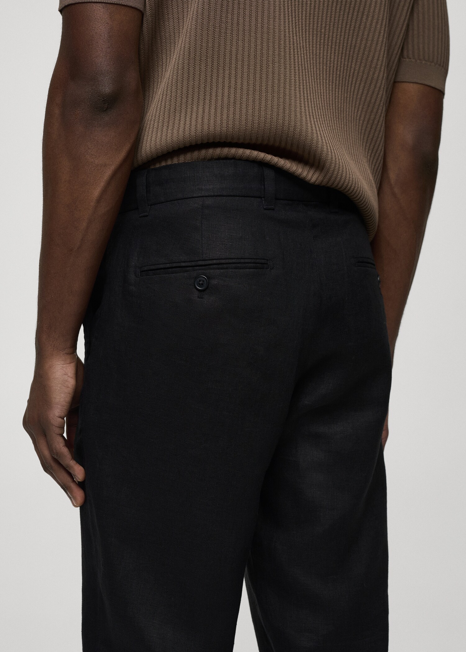 Παντελόνι 100% λινό slim fit - Λεπτομέρεια του προϊόντος 4