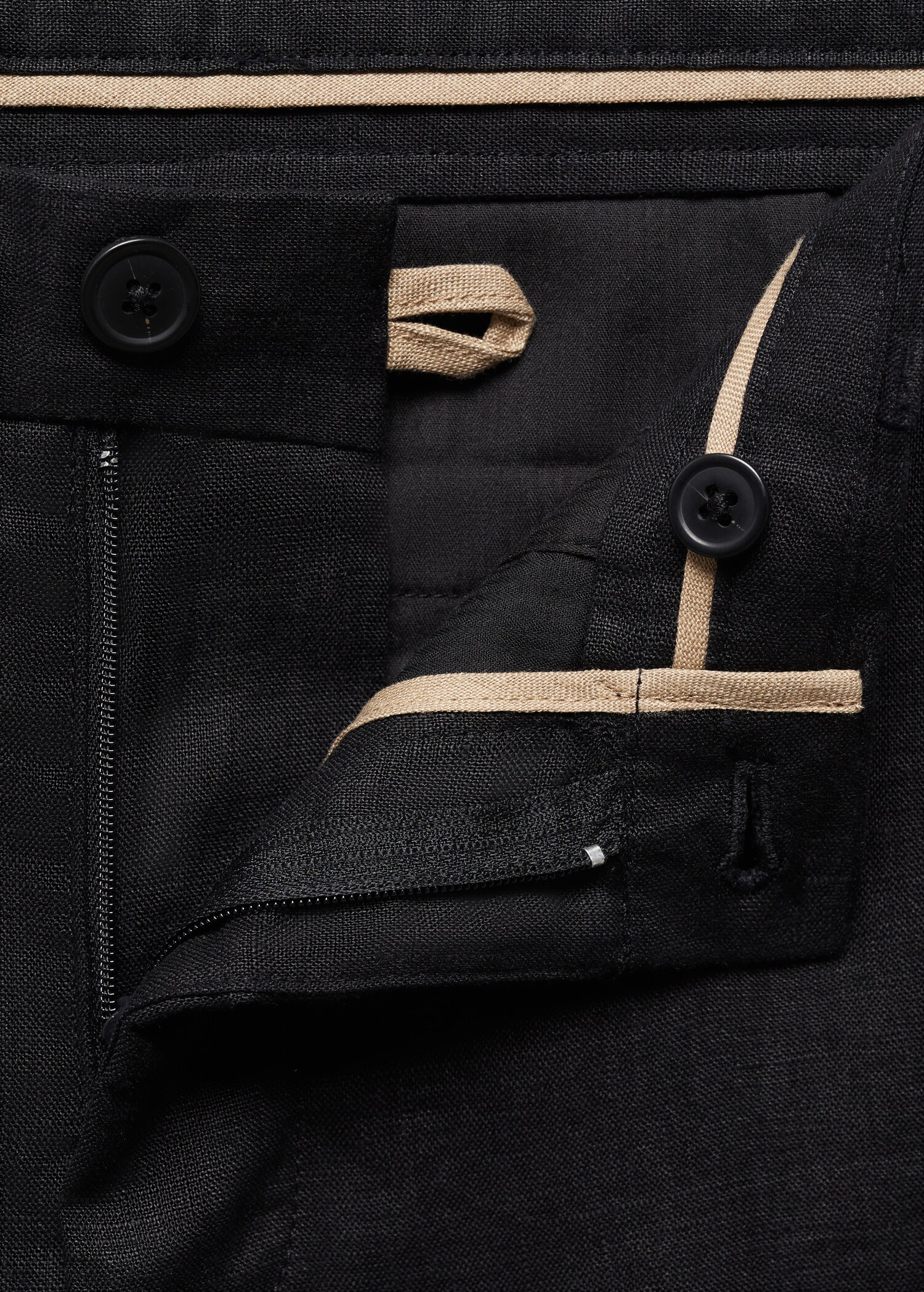 Παντελόνι 100% λινό slim fit - Λεπτομέρεια του προϊόντος 8