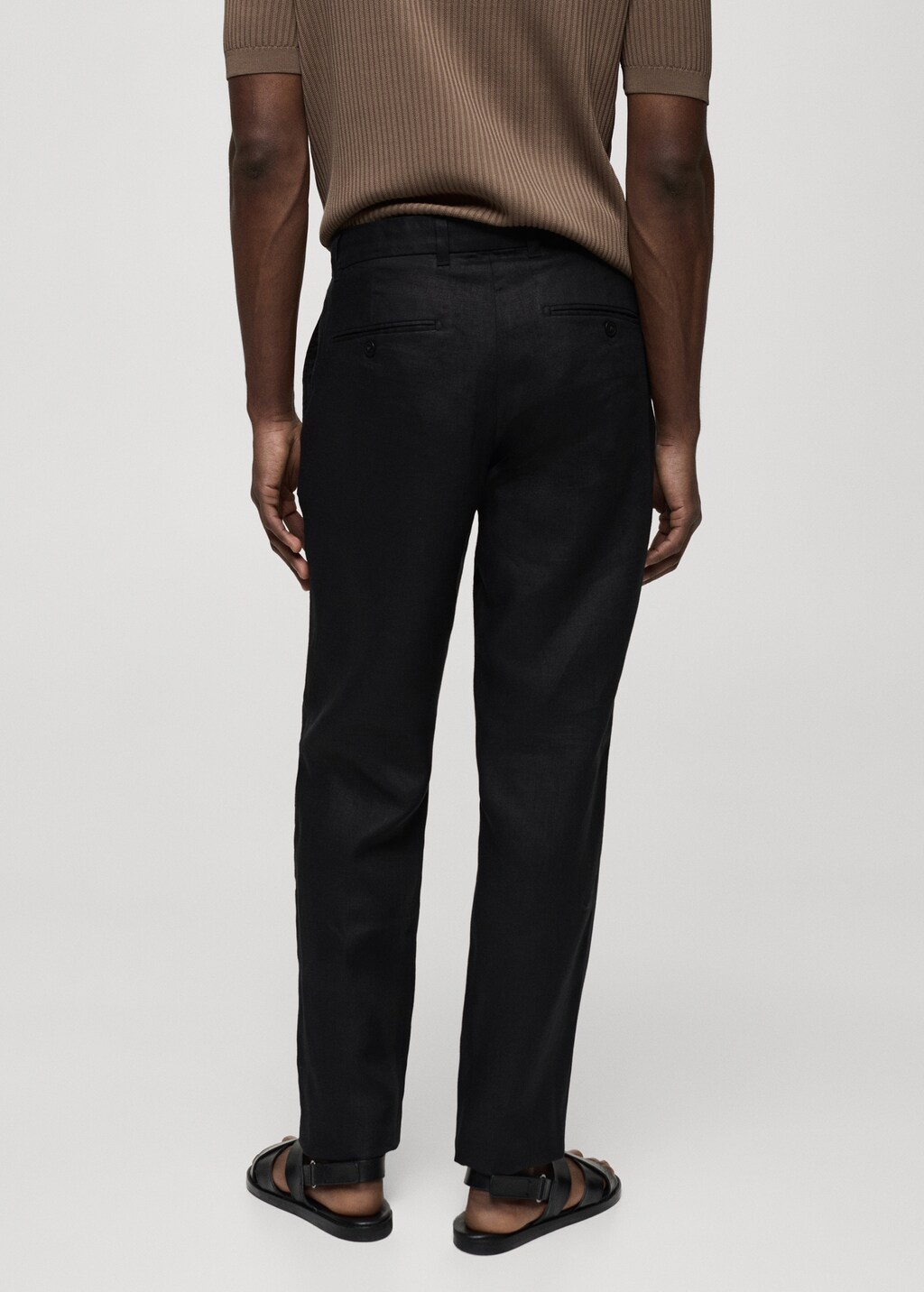 Slim-fit 100% linen pants - Men | MANGO OUTLET USA