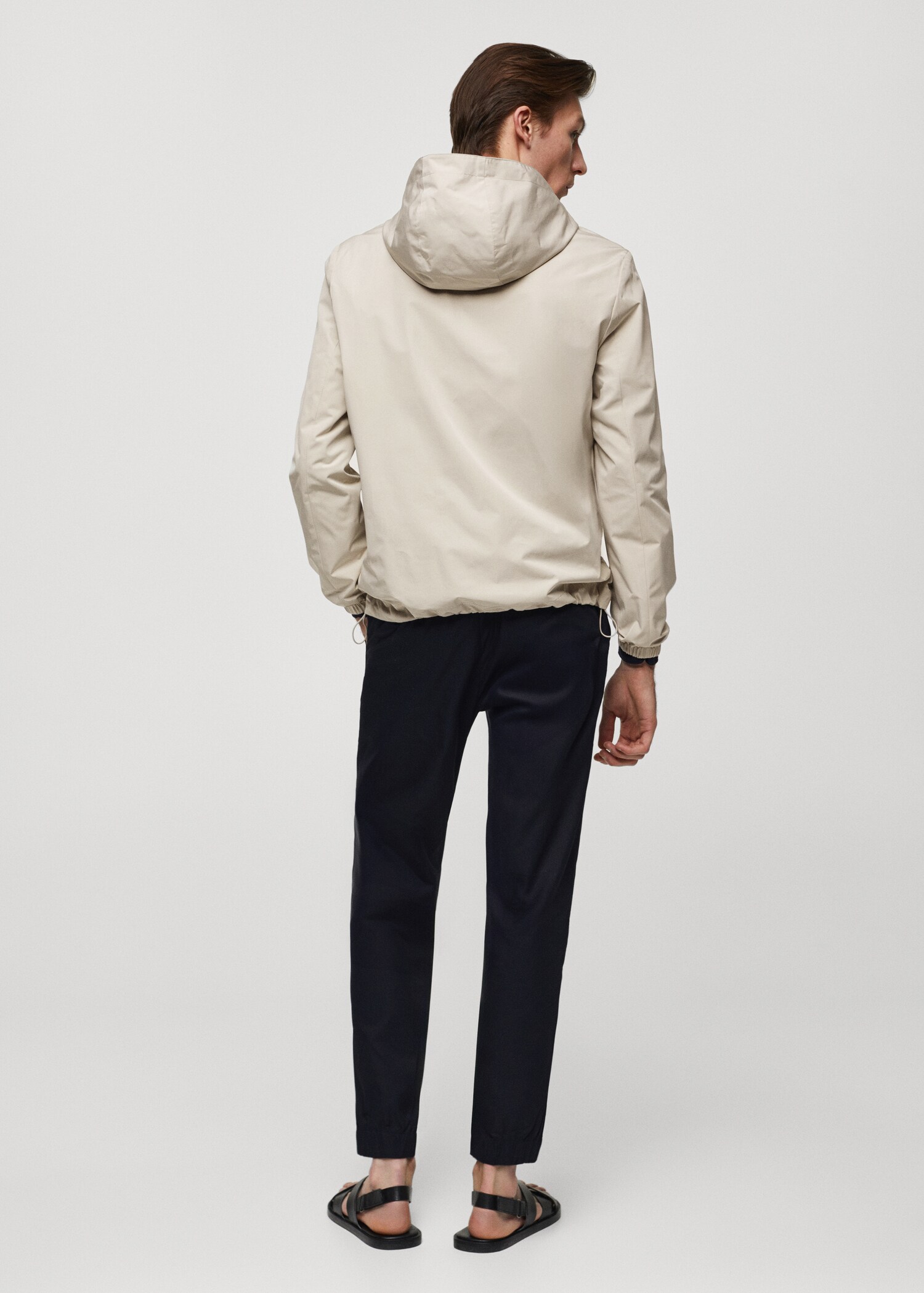Hooded zip-up jacket - Reverse of the article