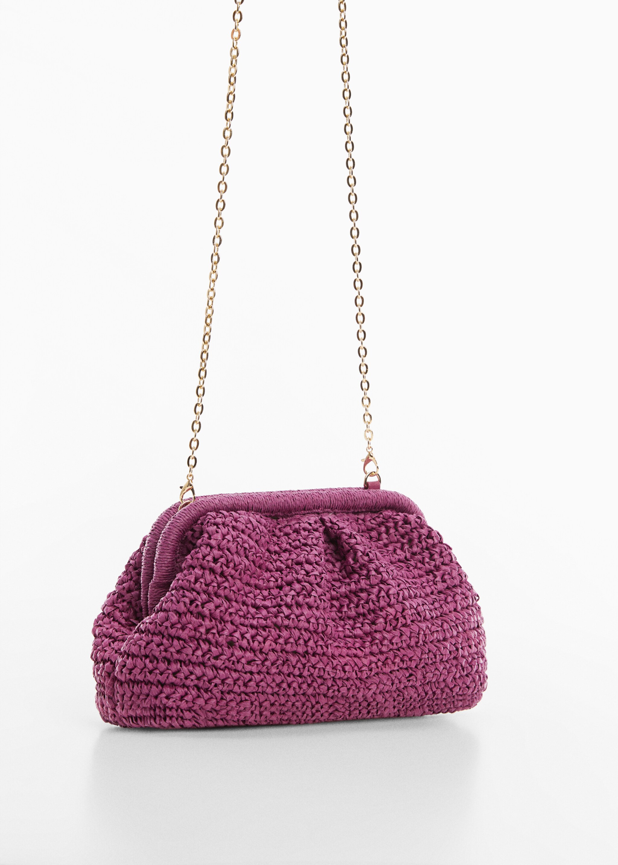 Rattan clutch bag - Medium plane