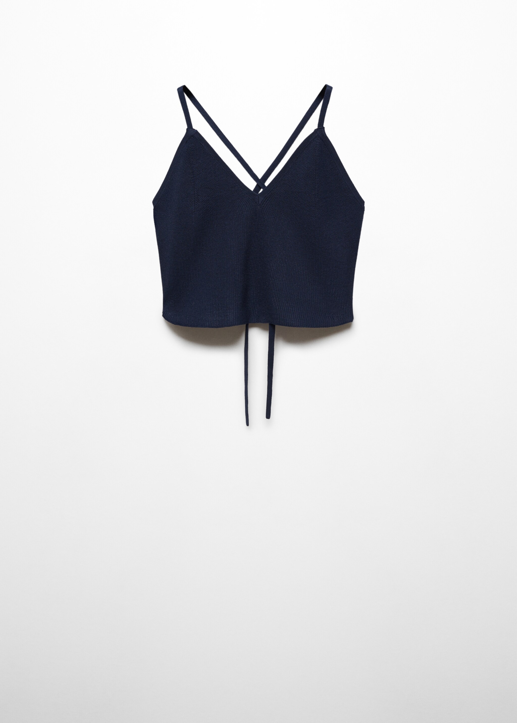Open-back top - Article without model, Dark Navy. Ref: 67036734-00.