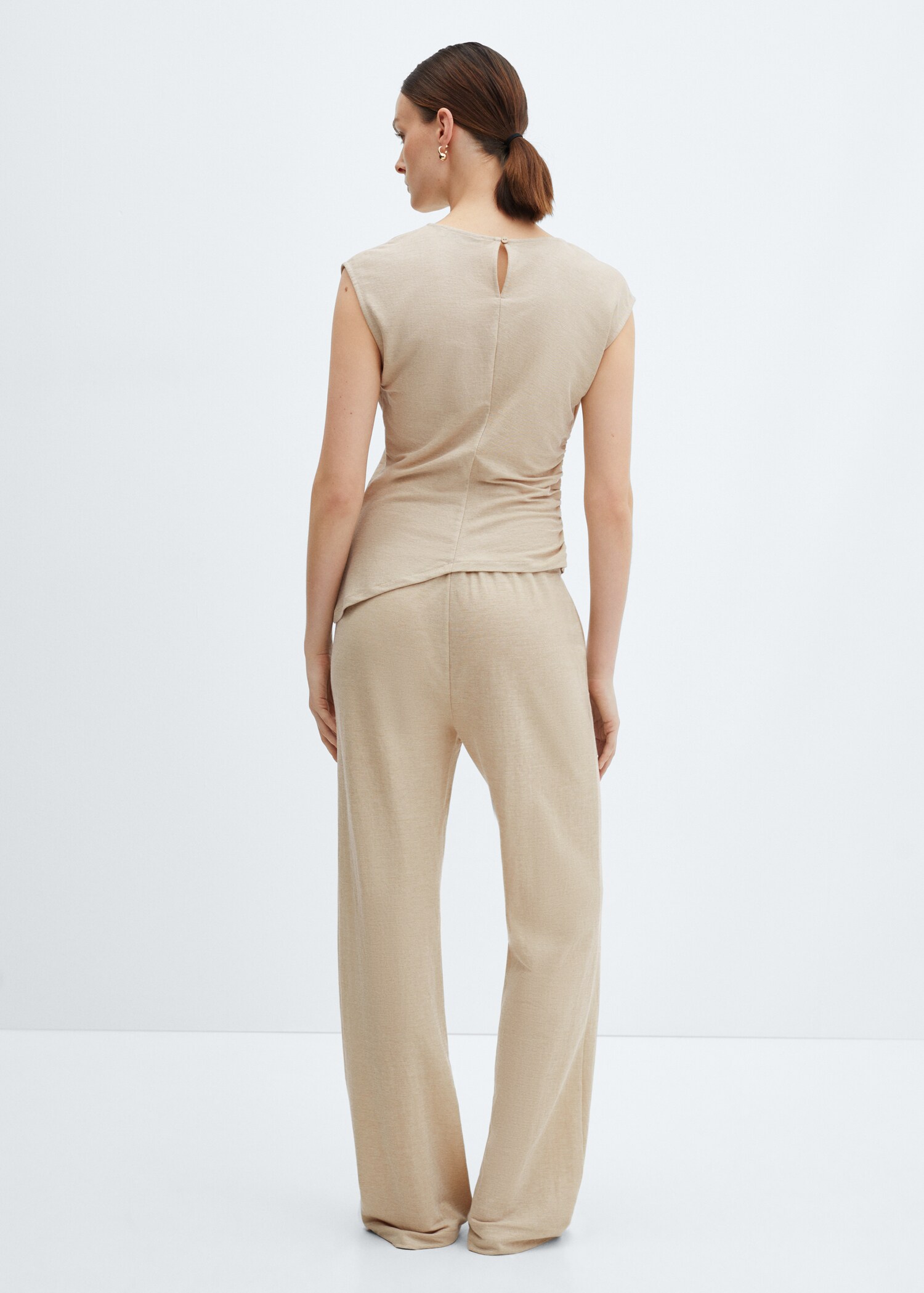 Wideleg-Hose mit Stretchbund - Rückseite des Artikels