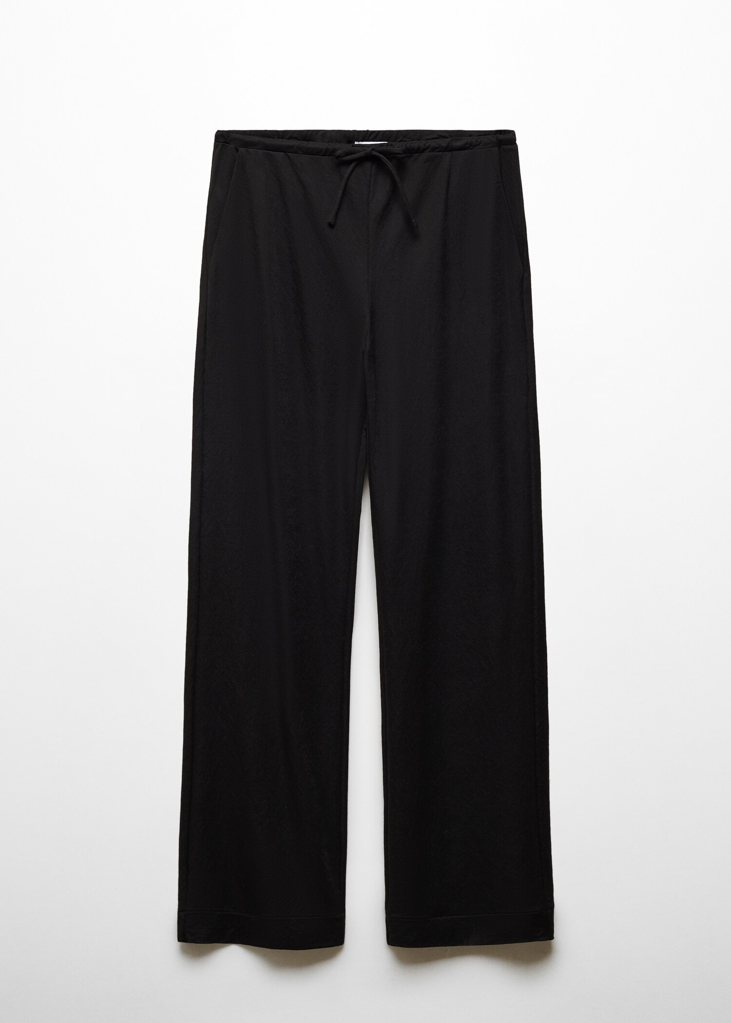 Wideleg broek met elastische tailleband - Artikel zonder model