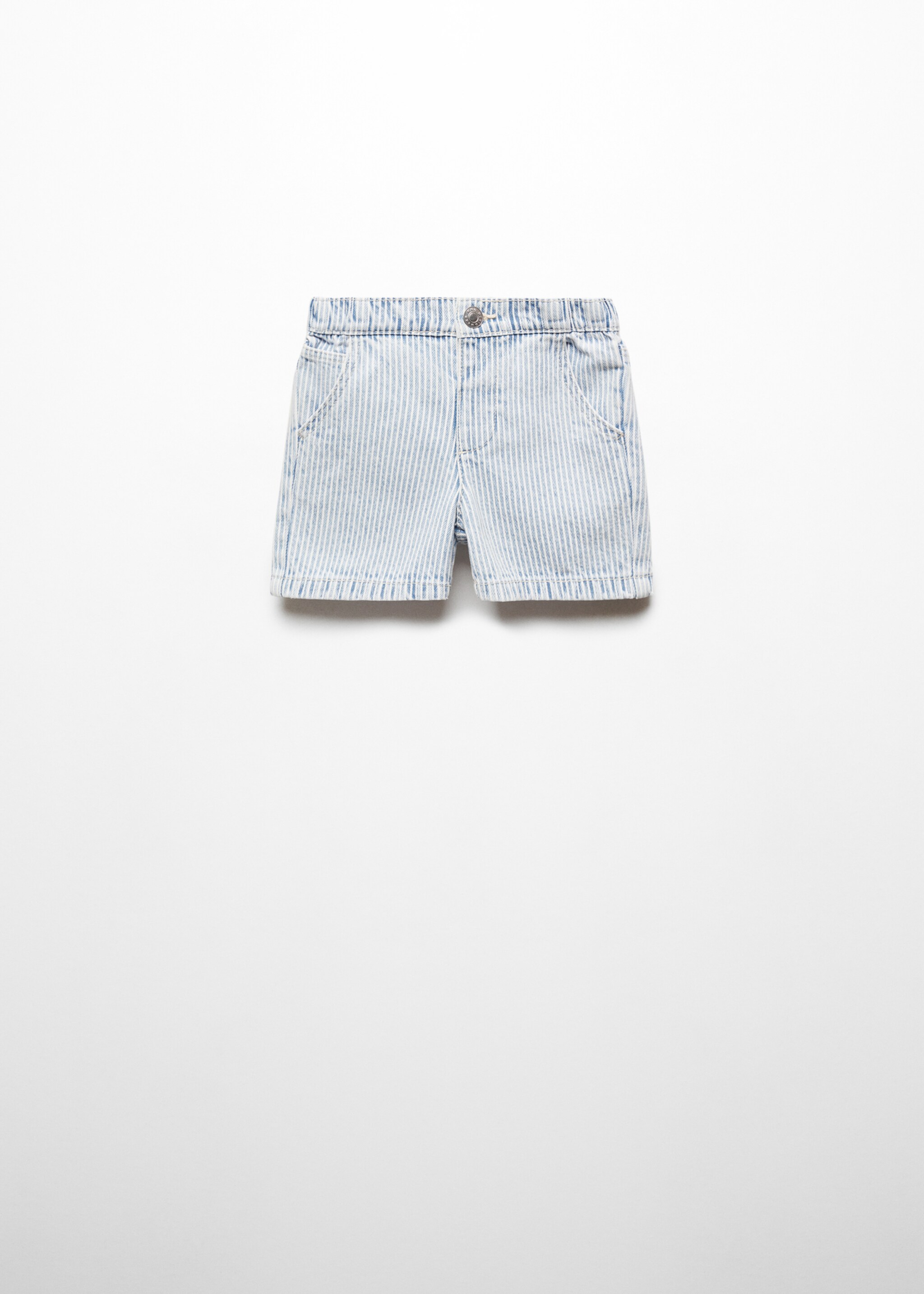 Striped cotton Bermuda shorts - Article without model