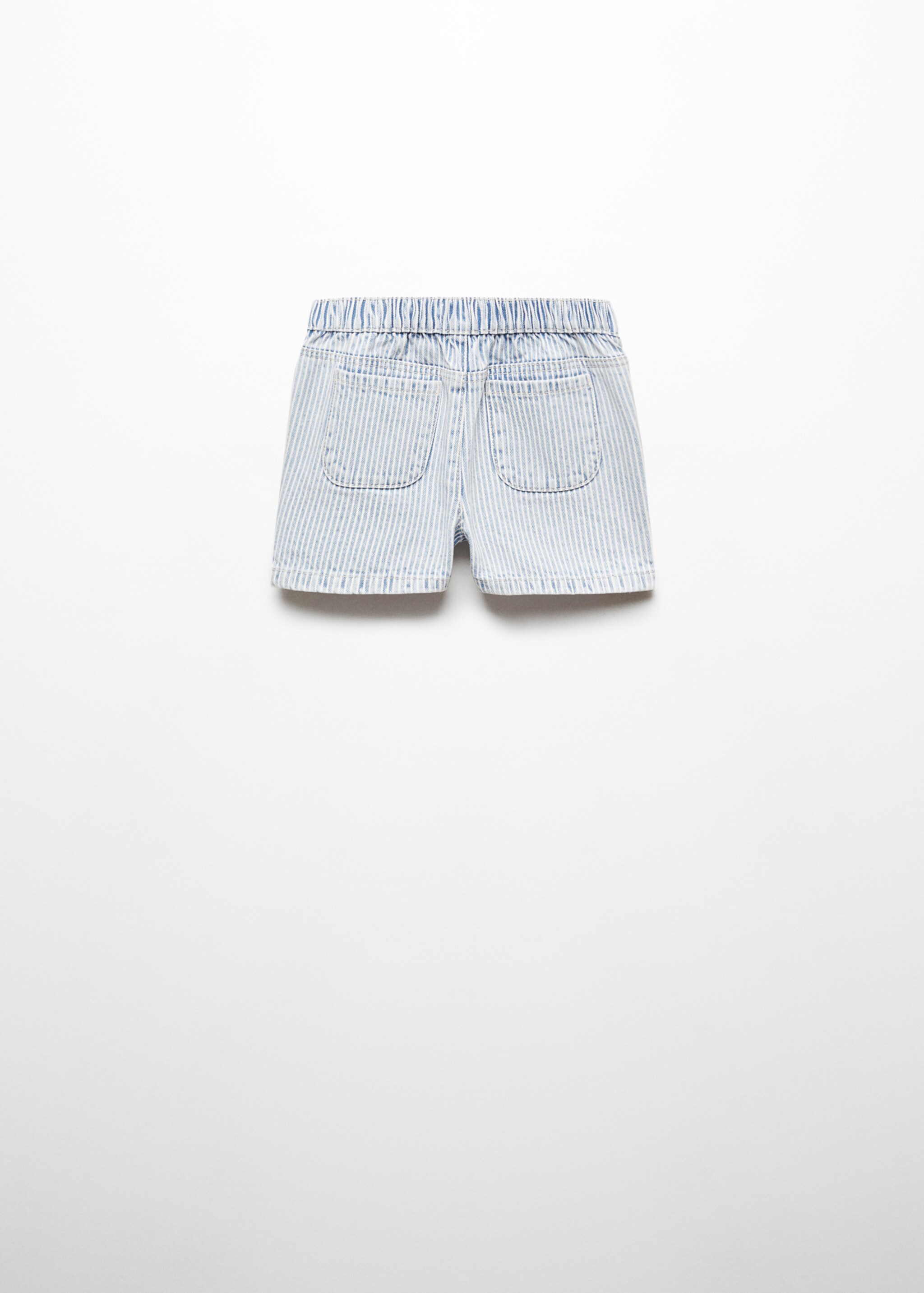 Striped cotton Bermuda shorts - Reverse of the article