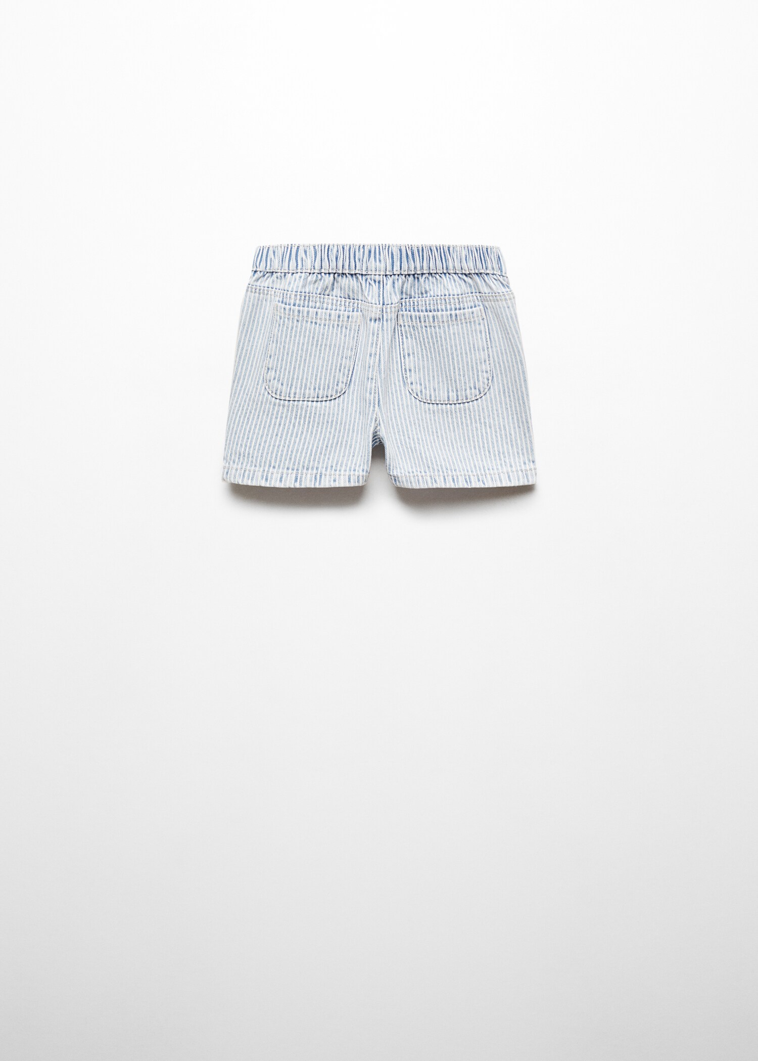 Striped cotton Bermuda shorts - Reverse of the article