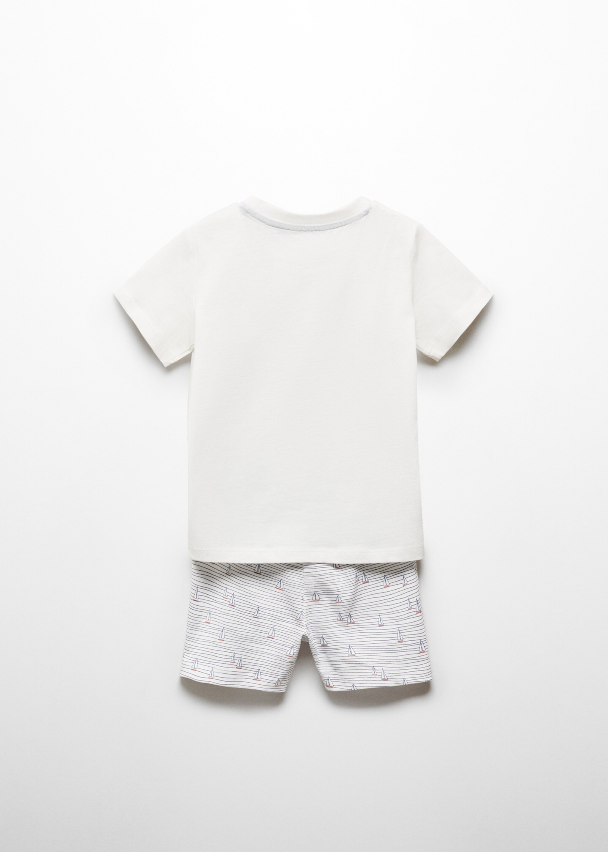 Printed short pyjamas - Reverse of the article