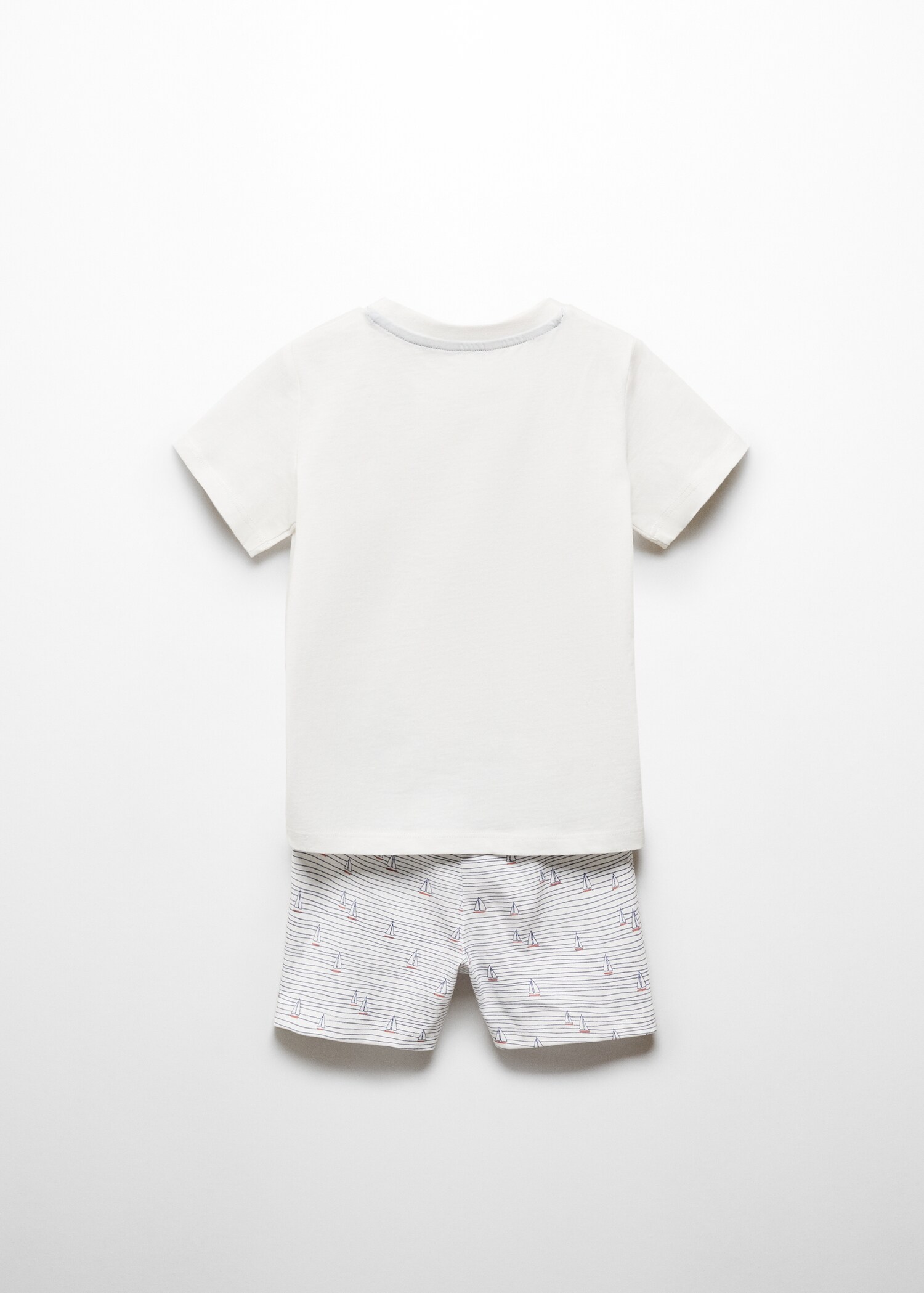 Printed short pyjamas - Reverse of the article