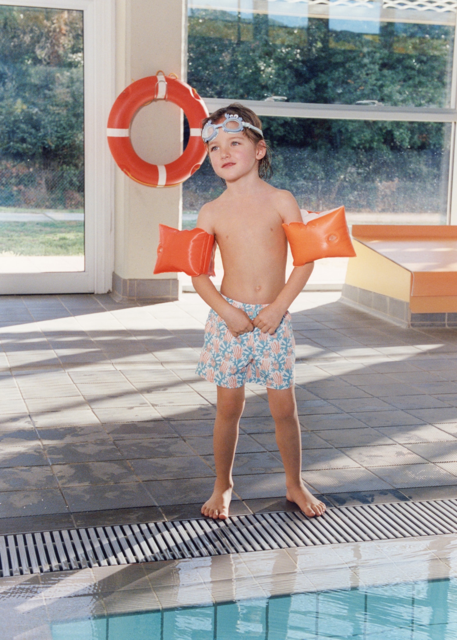 Printed swimming trunks - Main Image