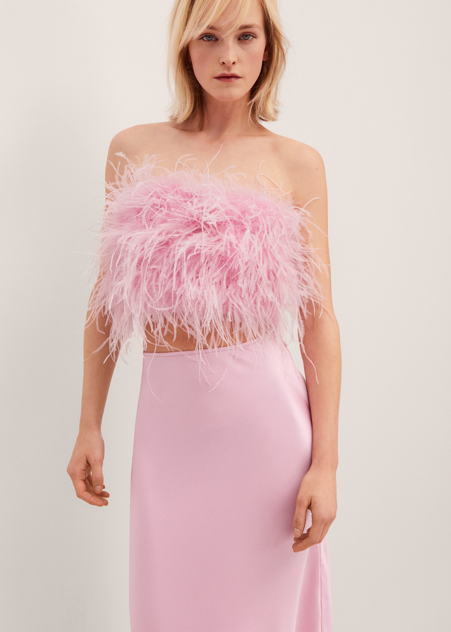 Feather bandeau-style top - Medium plane