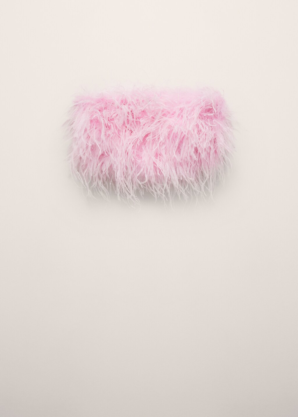 Feather bandeau-style top - Women | MANGO OUTLET USA