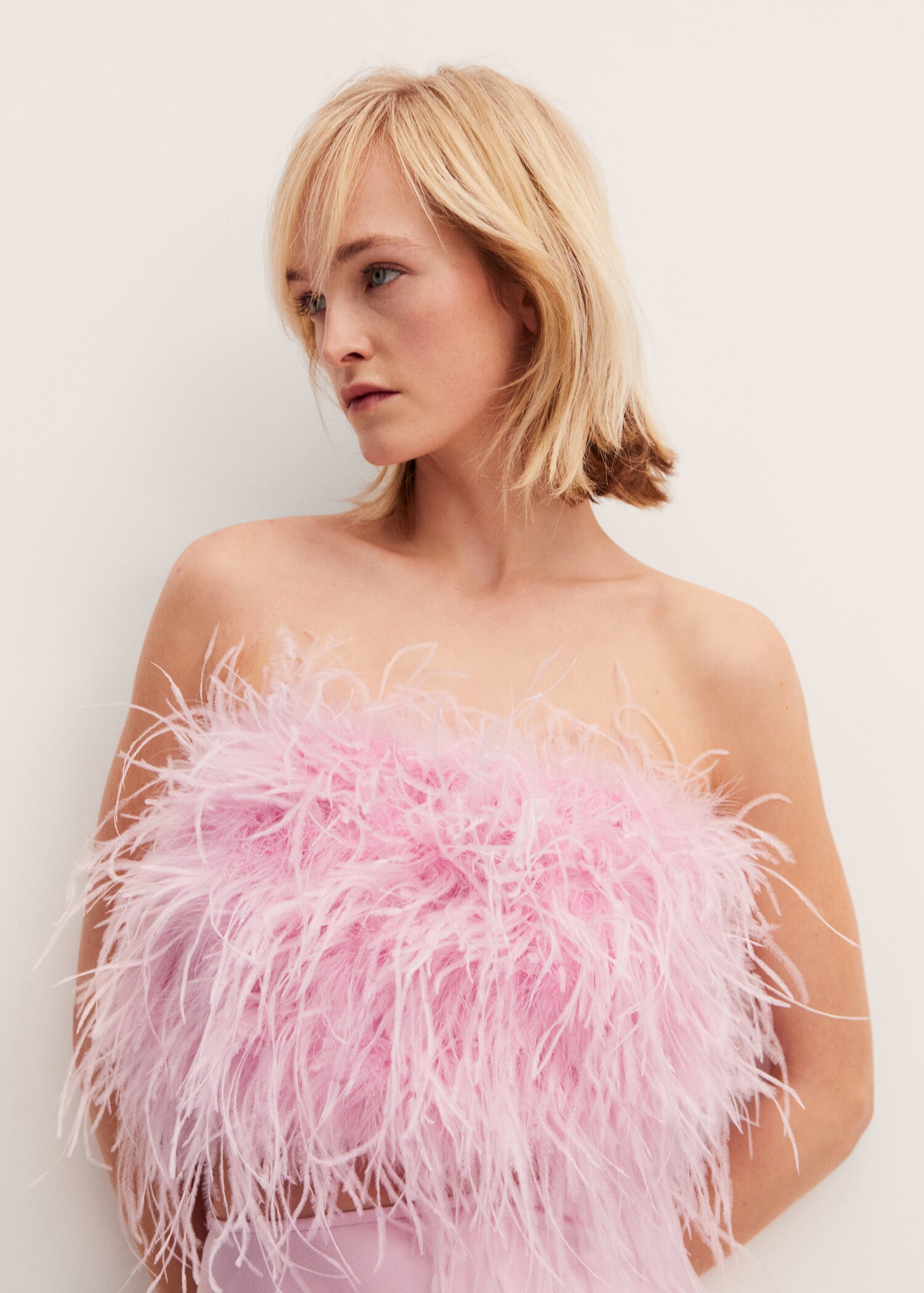 Feather bandeau-style top - Details of the article 1