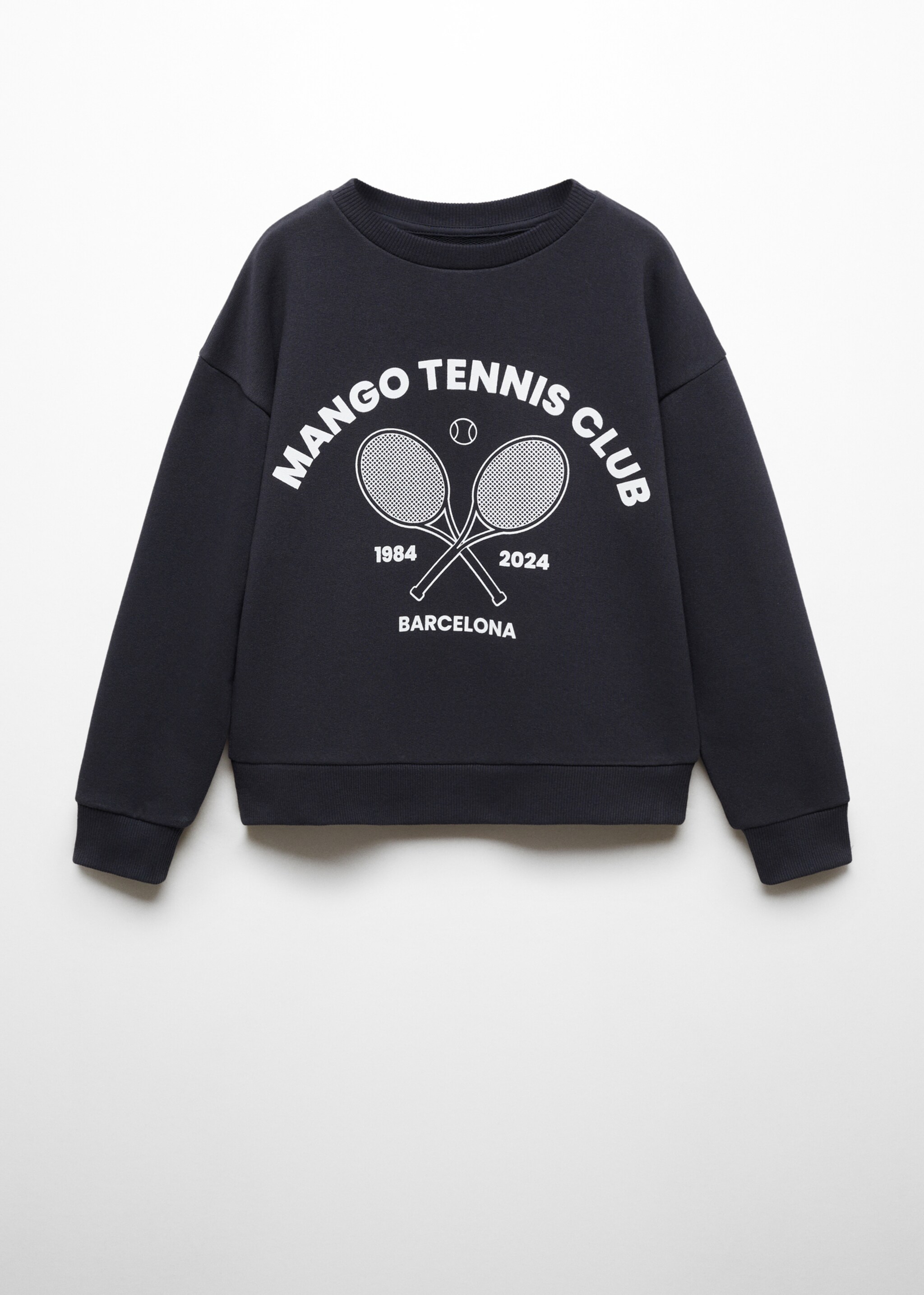 Gemustertes Sweatshirt mit Aufschrift - Artikel ohne Model