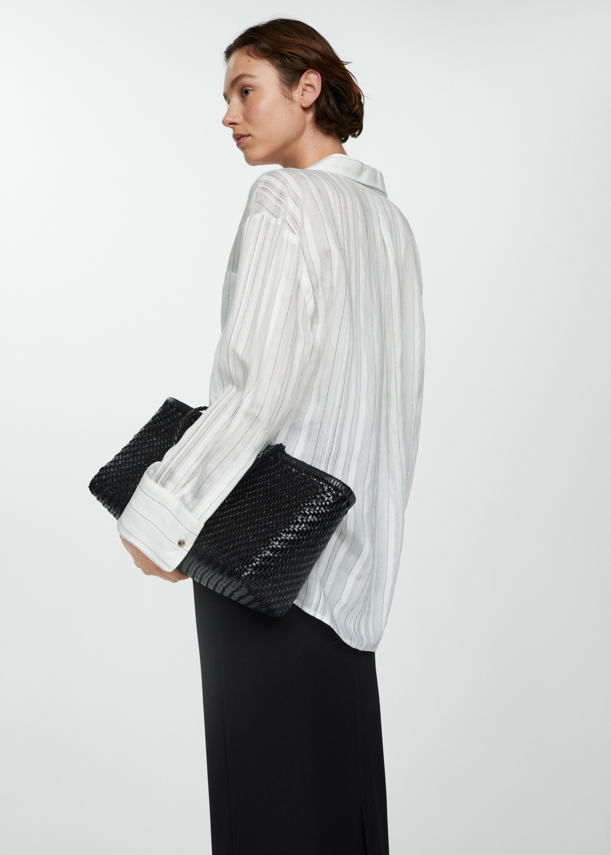 Chemise semi-transparente rayures - Verso de l’article