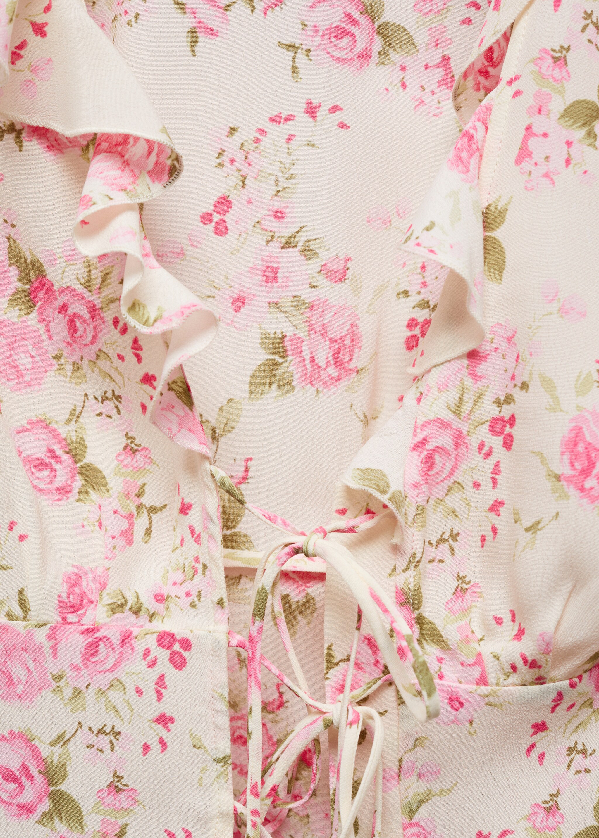 Florale Bluse mit Schleifenverschluss - Detail des Artikels 8
