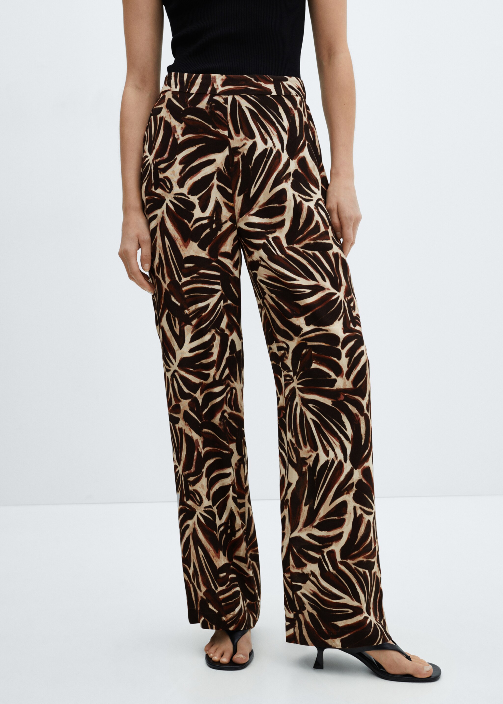 Flowy printed trousers - Medium plane