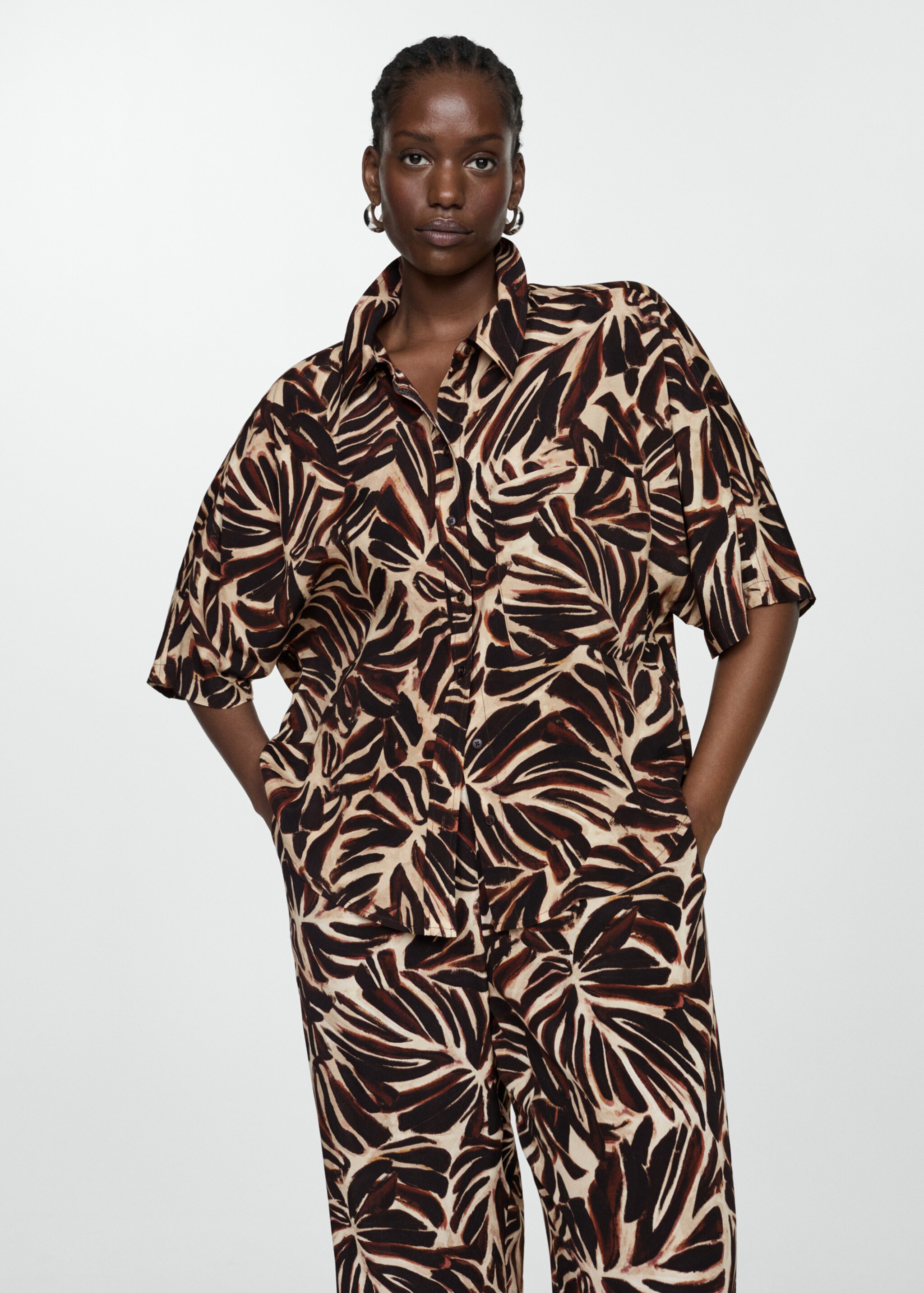 Flowy printed trousers - Details of the article 5
