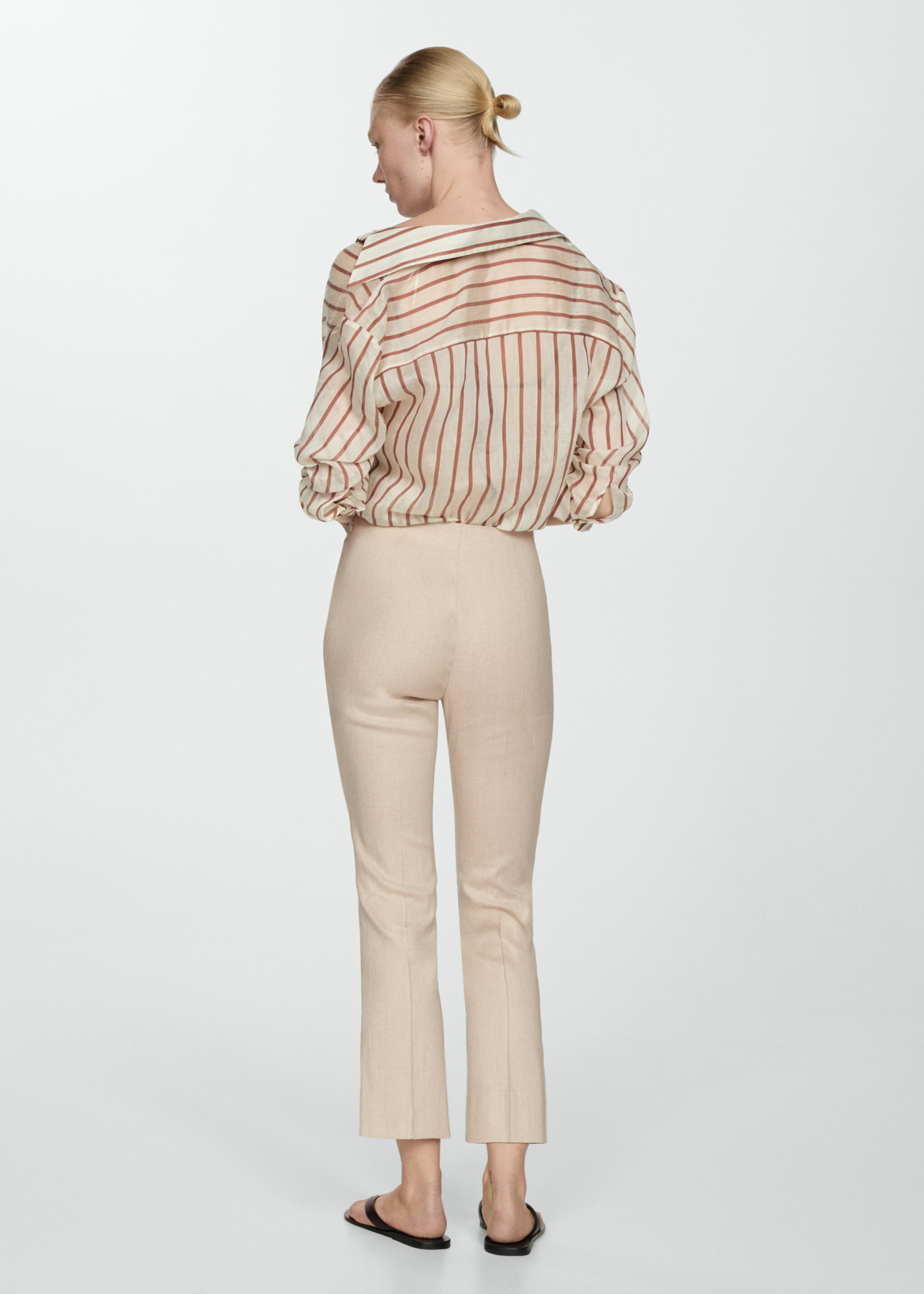 Pantalons flare lli - Revers de l'article