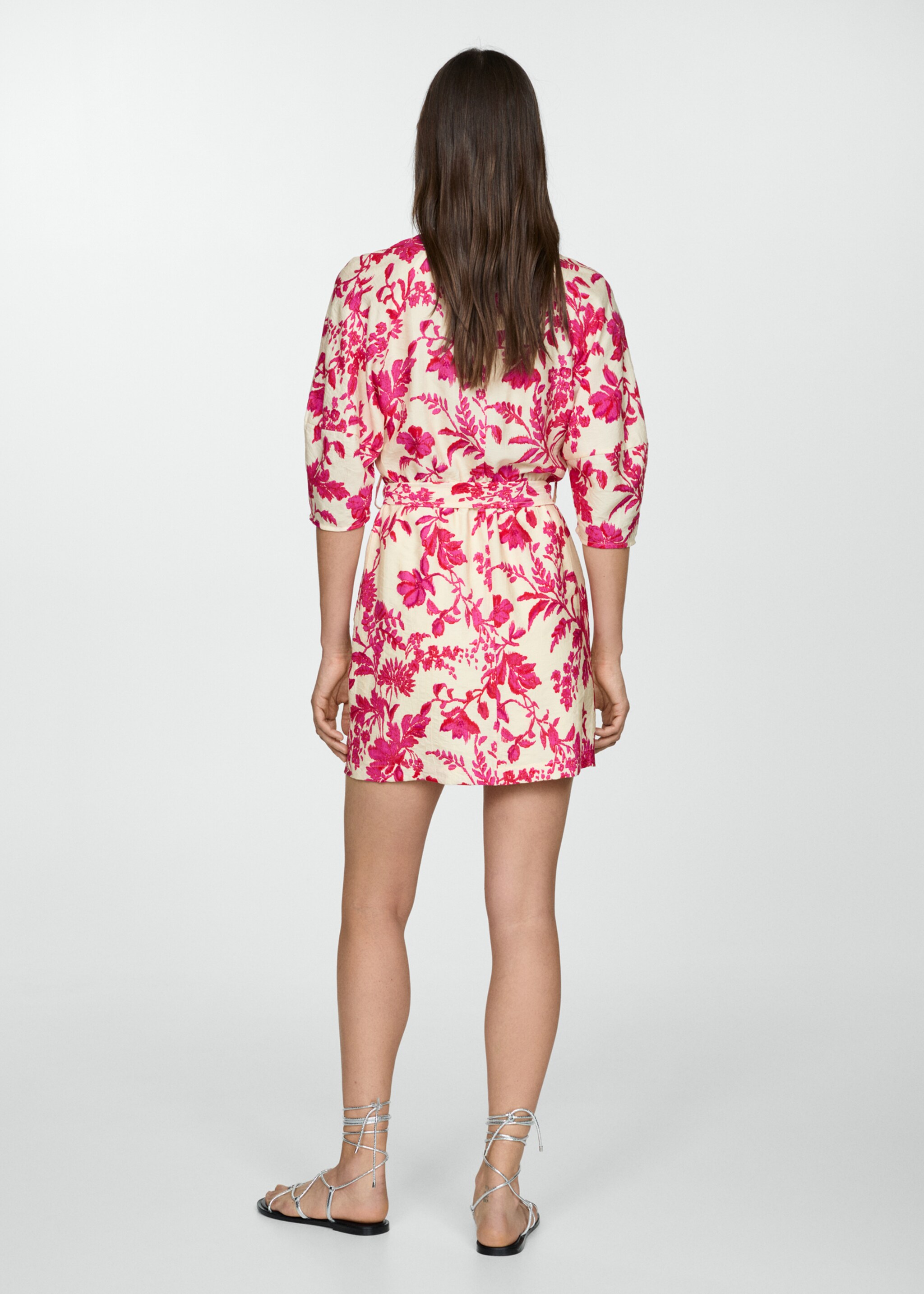 Floral-print wrap dress - Reverse of the article