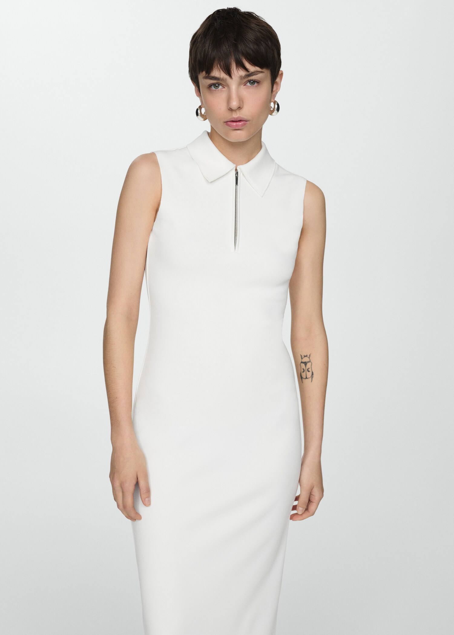 Zipper neck dress - Medium plane
