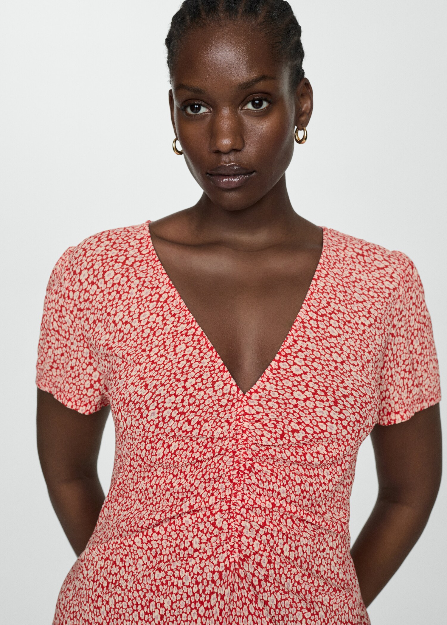 Floral print dress - Details of the article 4