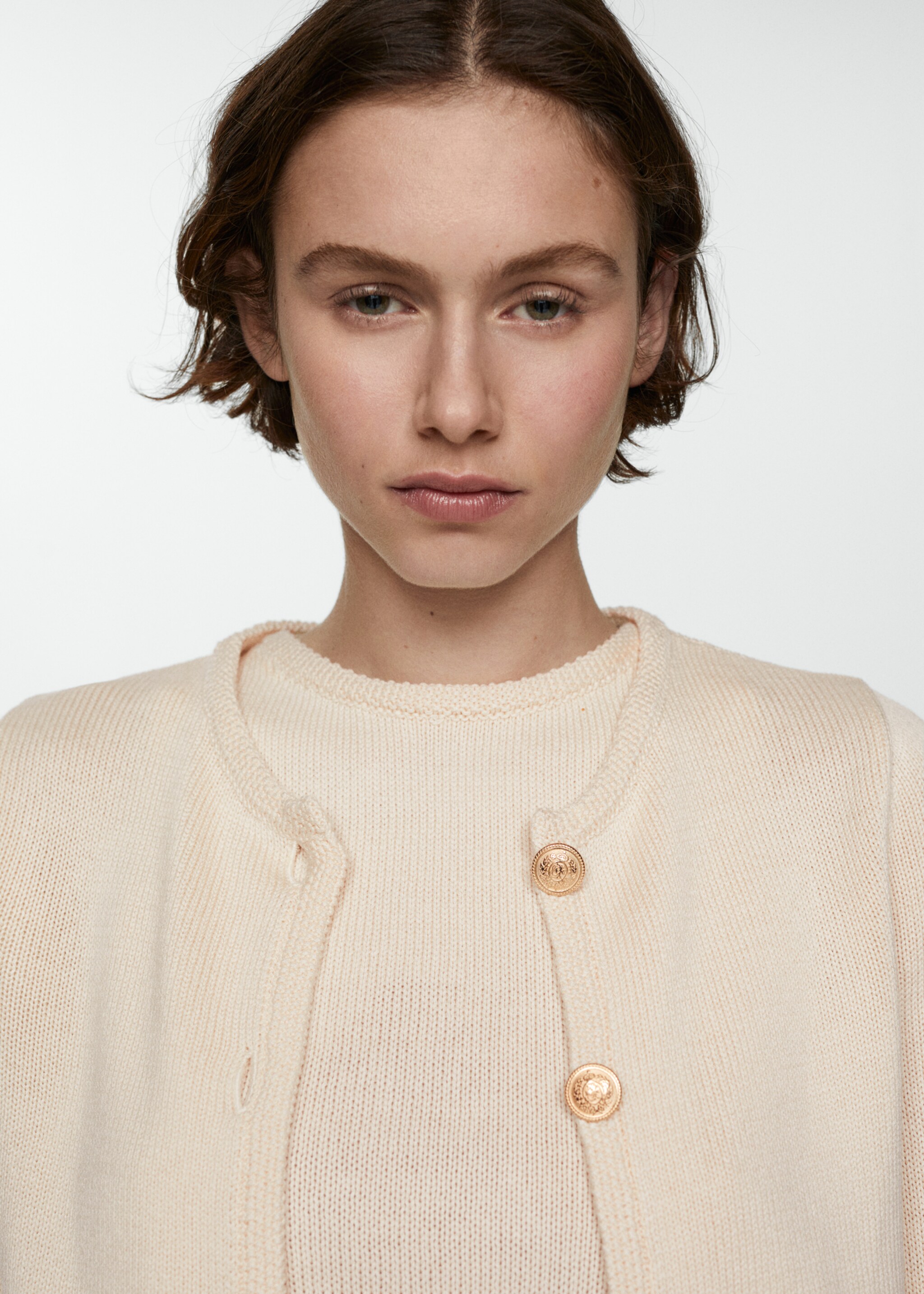 Cotton-blend knit top - Details of the article 2