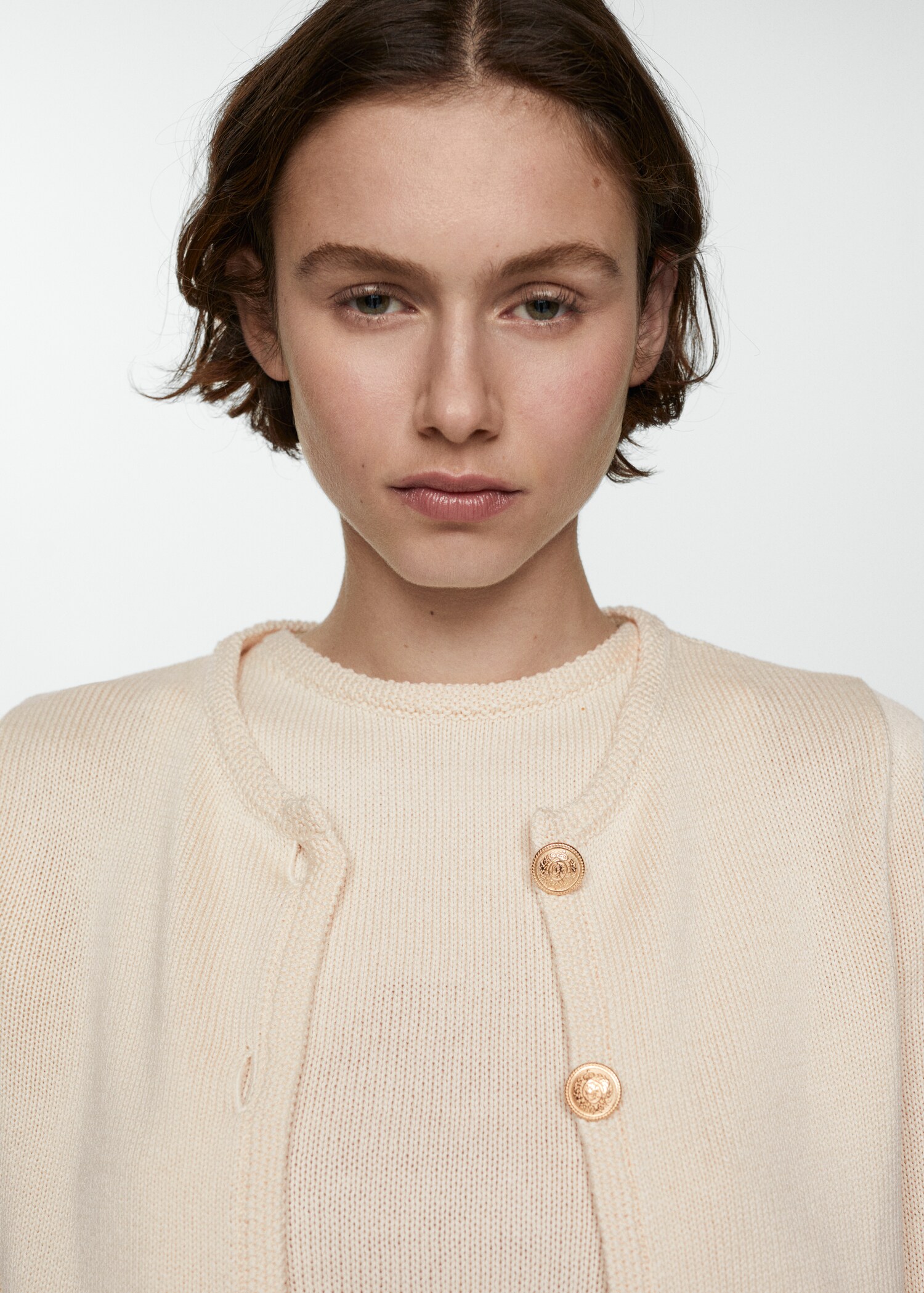 Cotton-blend knit top - Details of the article 2