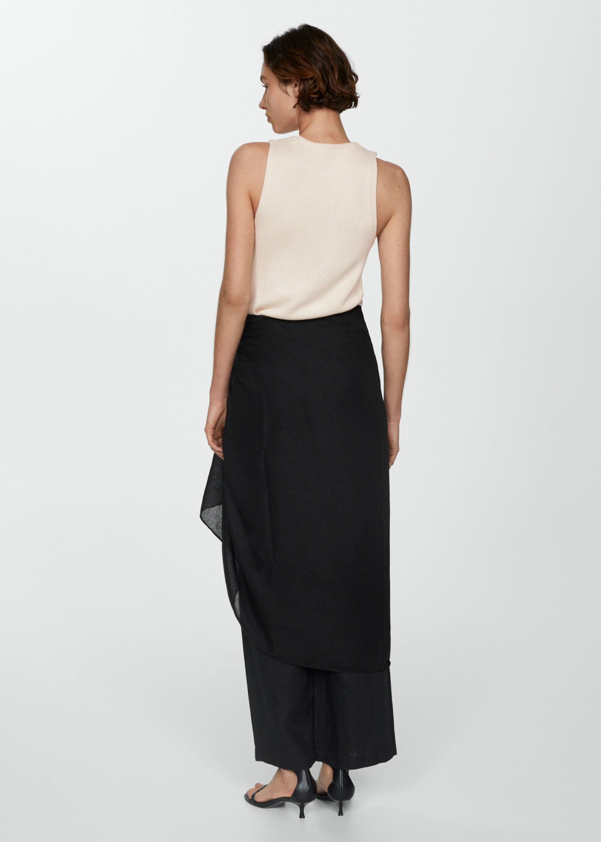 Cotton-blend knit top - Reverse of the article