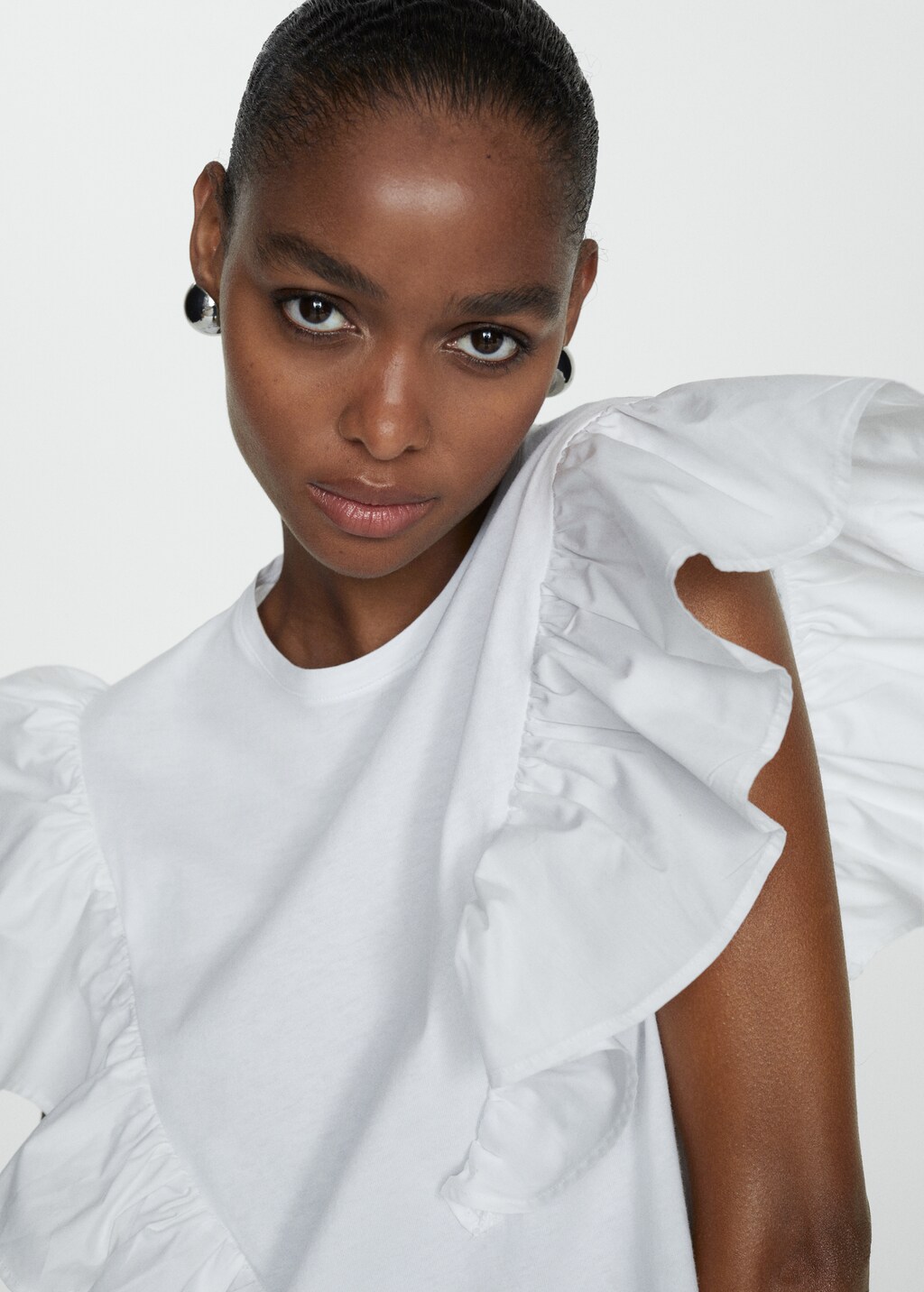 【ももゆこ】Essential French Sleeve Tee CRAFTED EMBROIDERY MAXI SLEEVE SHIRT | Maison Kitsuné