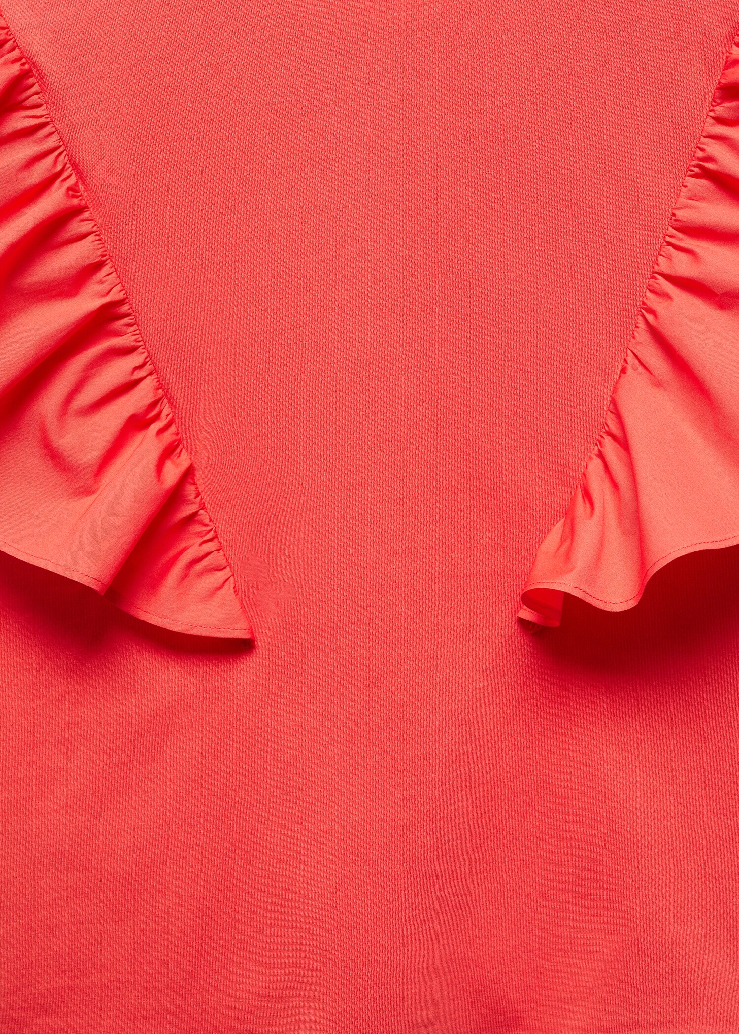100% cotton t-shirt with ruffles - Details of the article 8
