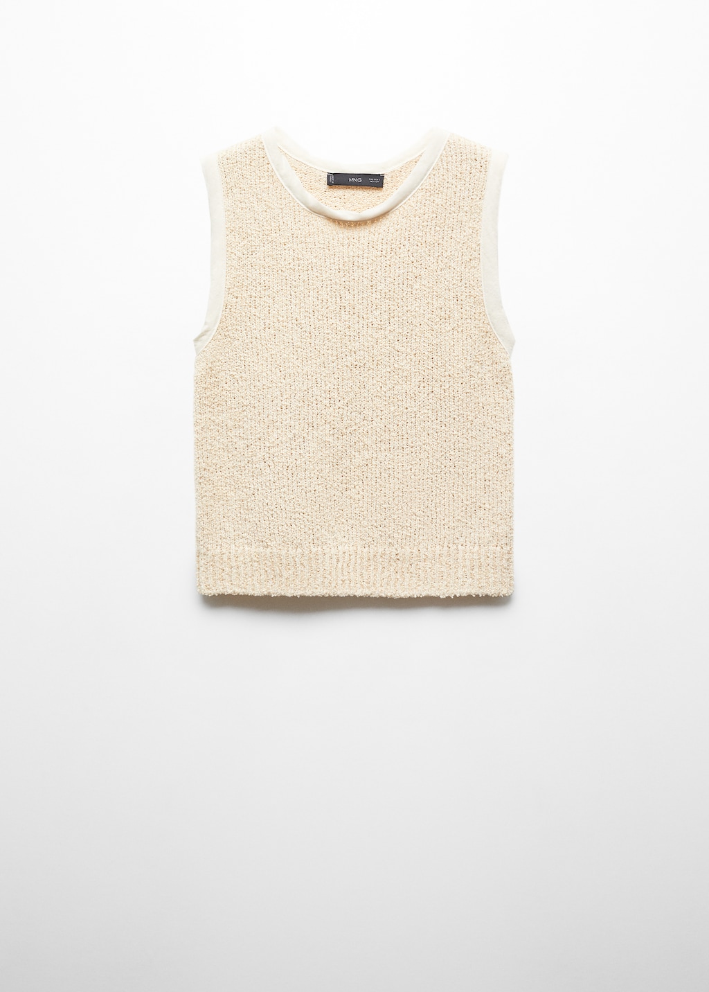 Top with contrasting finishes - Women | MANGO OUTLET USA