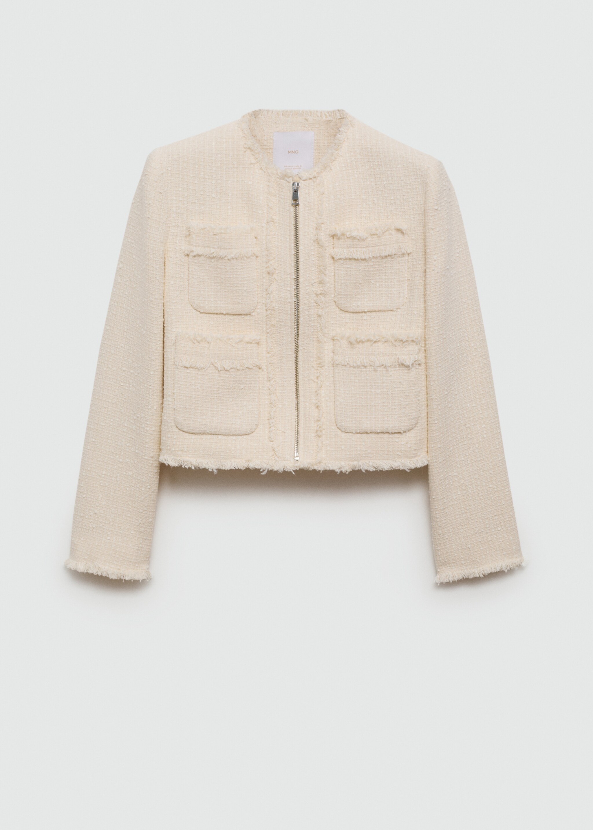 Tweed jacket with zip - Article without model