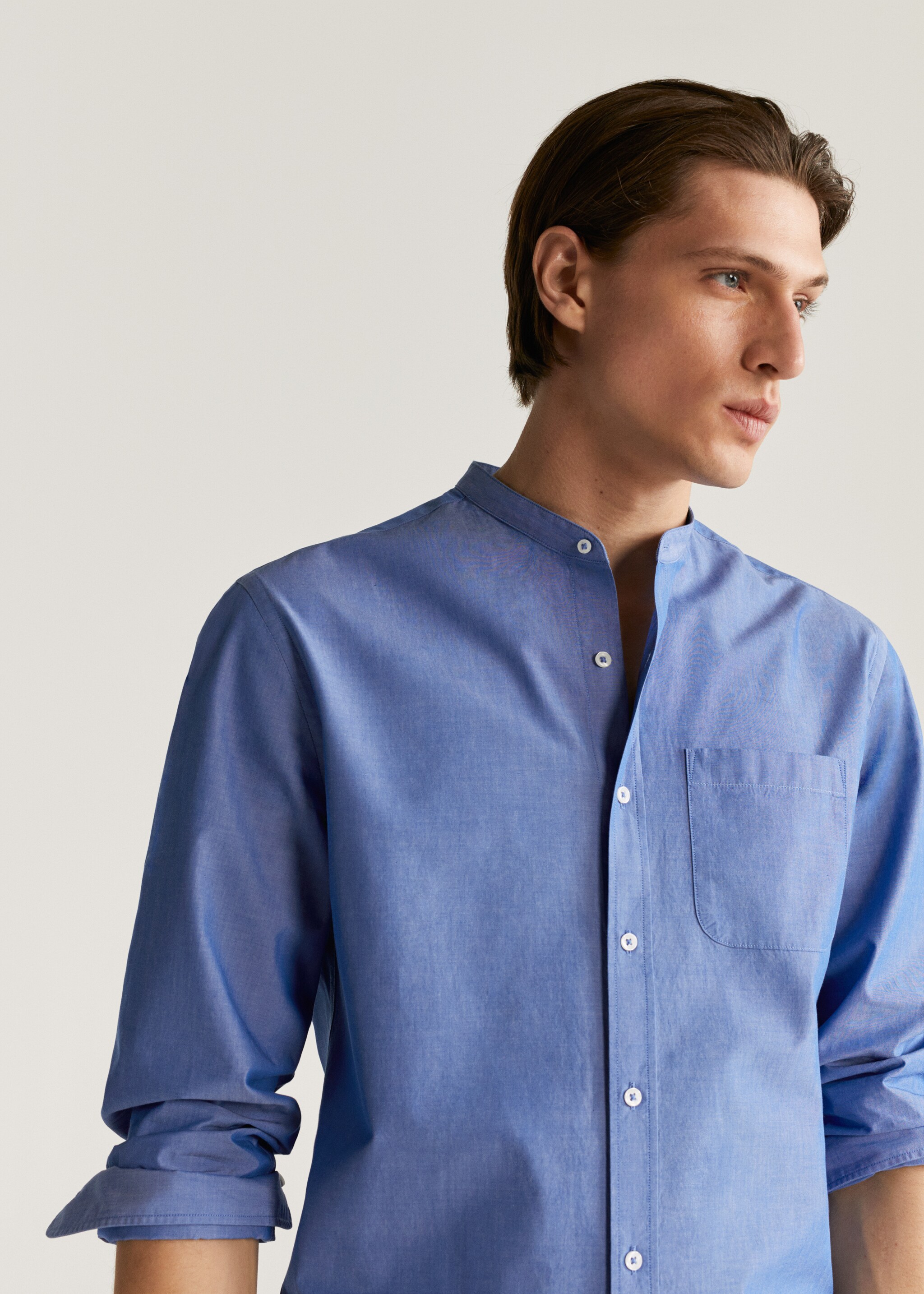 Camisa regular fit cuello mao - Detalle del artículo 1