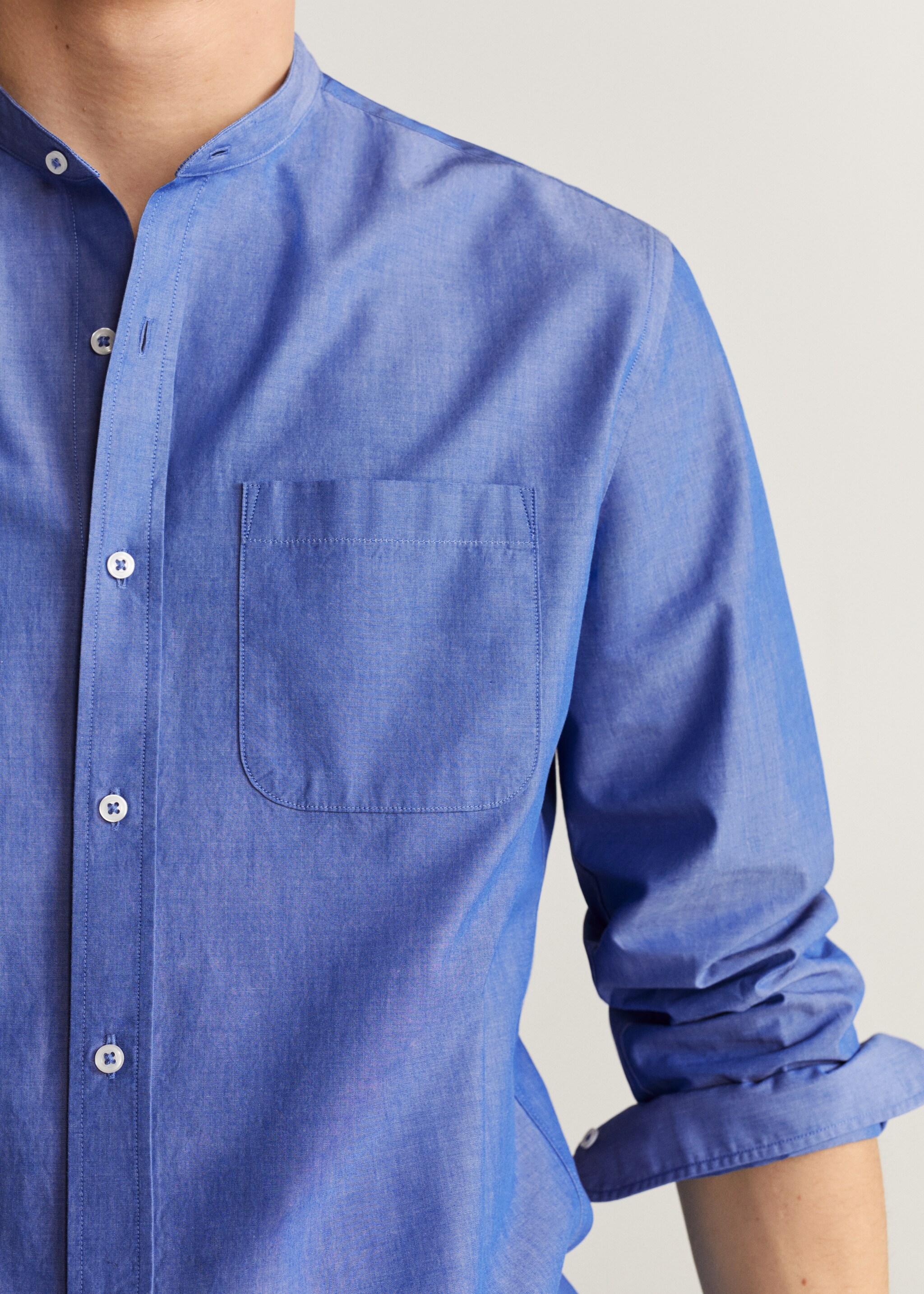 Camisa regular fit cuello mao - Detalle del artículo 2