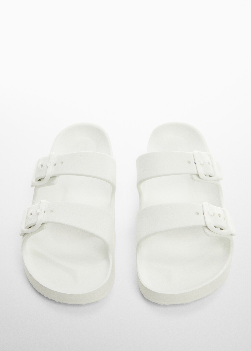 white Sponge Buckle Slippers サンダ white Sponge Buckle Slippers サンダ