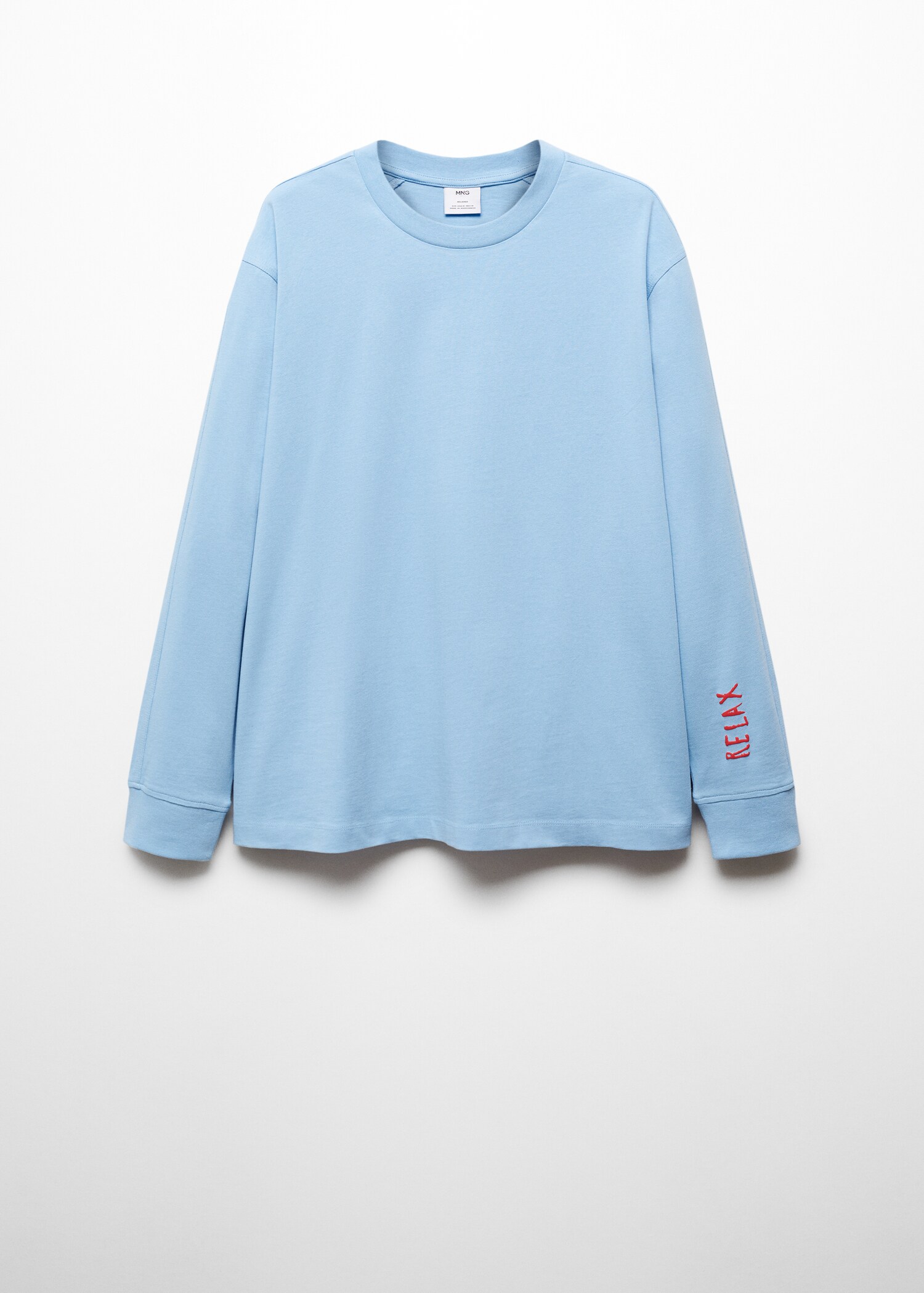 100% cotton sweatshirt with printed drawing - Article without model