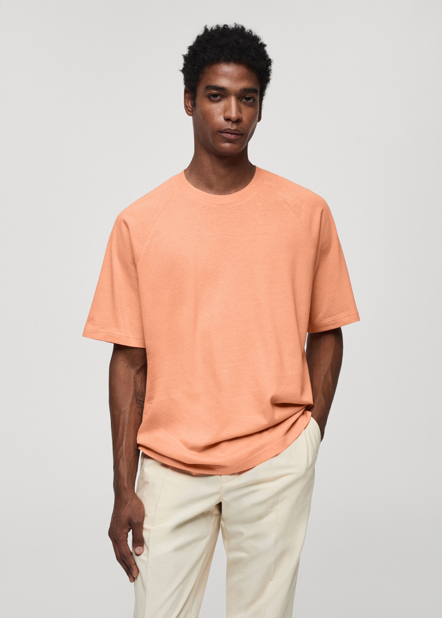 T-shirt coton relaxed-fit - Plan moyen