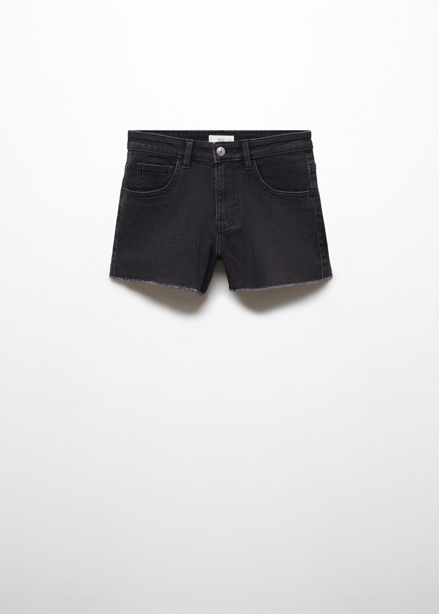 JUPE-SHORT EN JEAN À CLOUS - Noir | France JUPE-SHORT EN JEAN À CLOUS - Noir | France