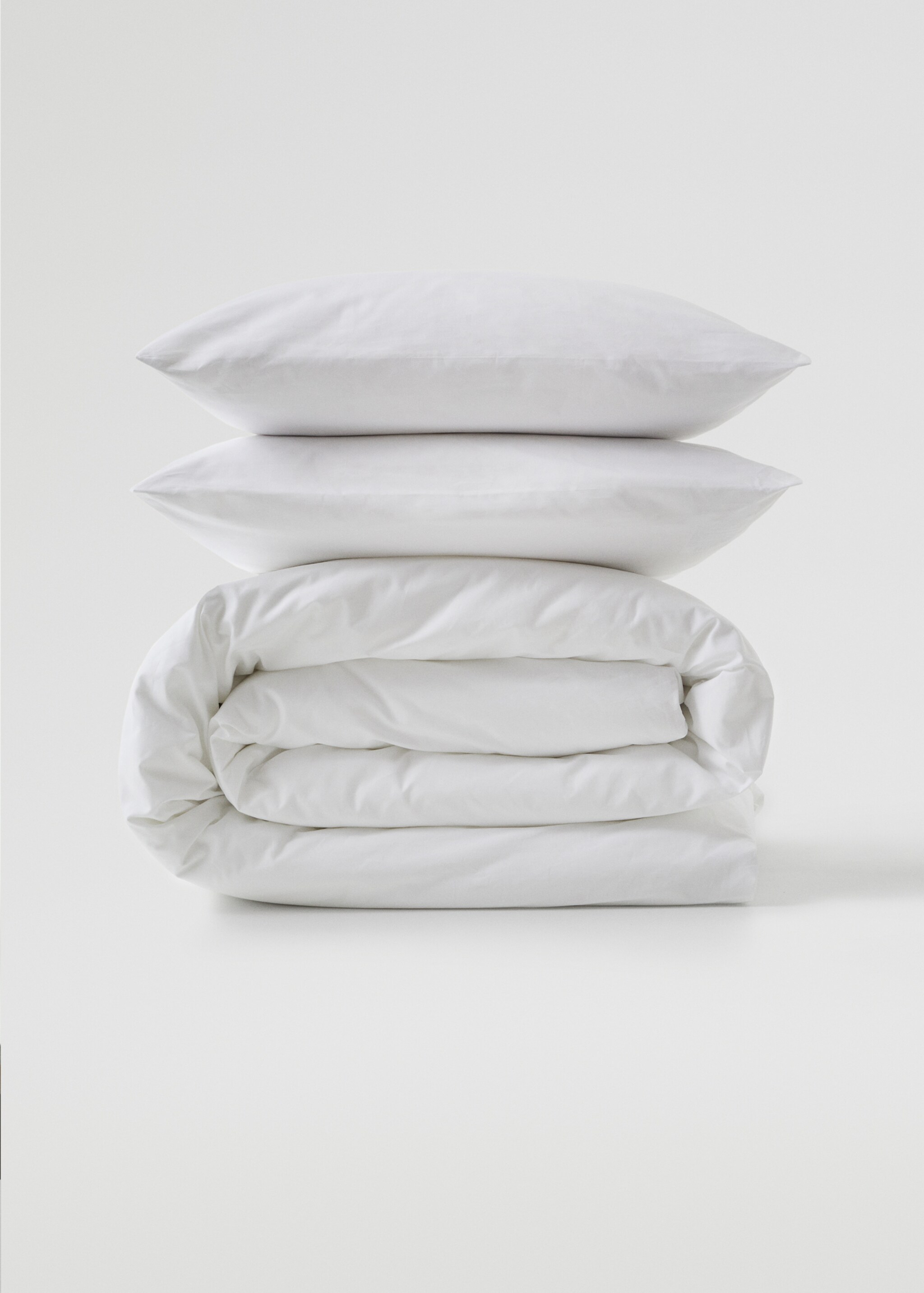 500-thread cotton duvet cover for superking bed - Article without model, White. Ref: 67037723-00.
