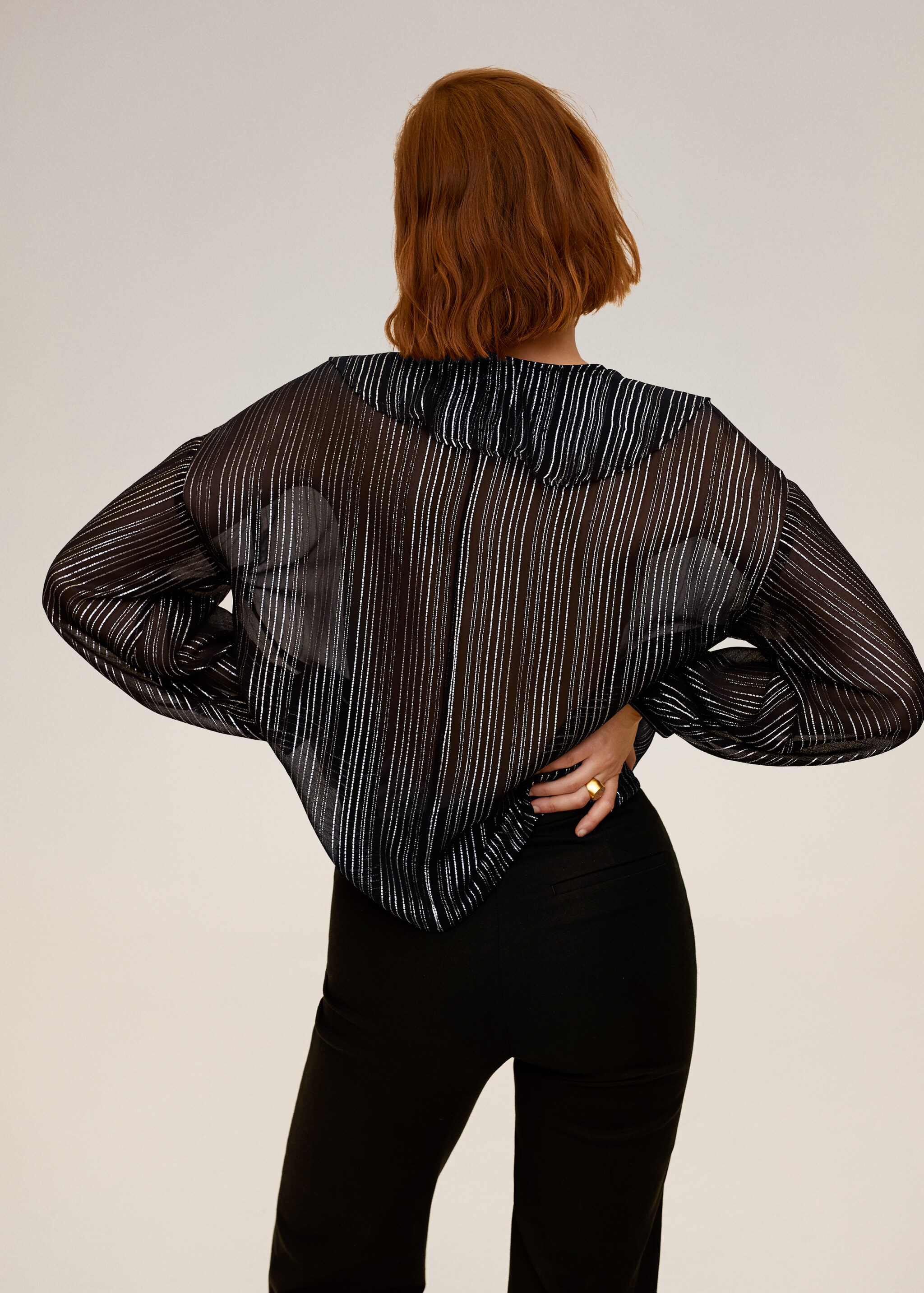 Blusa hilo metalizado - Reverso del artículo
