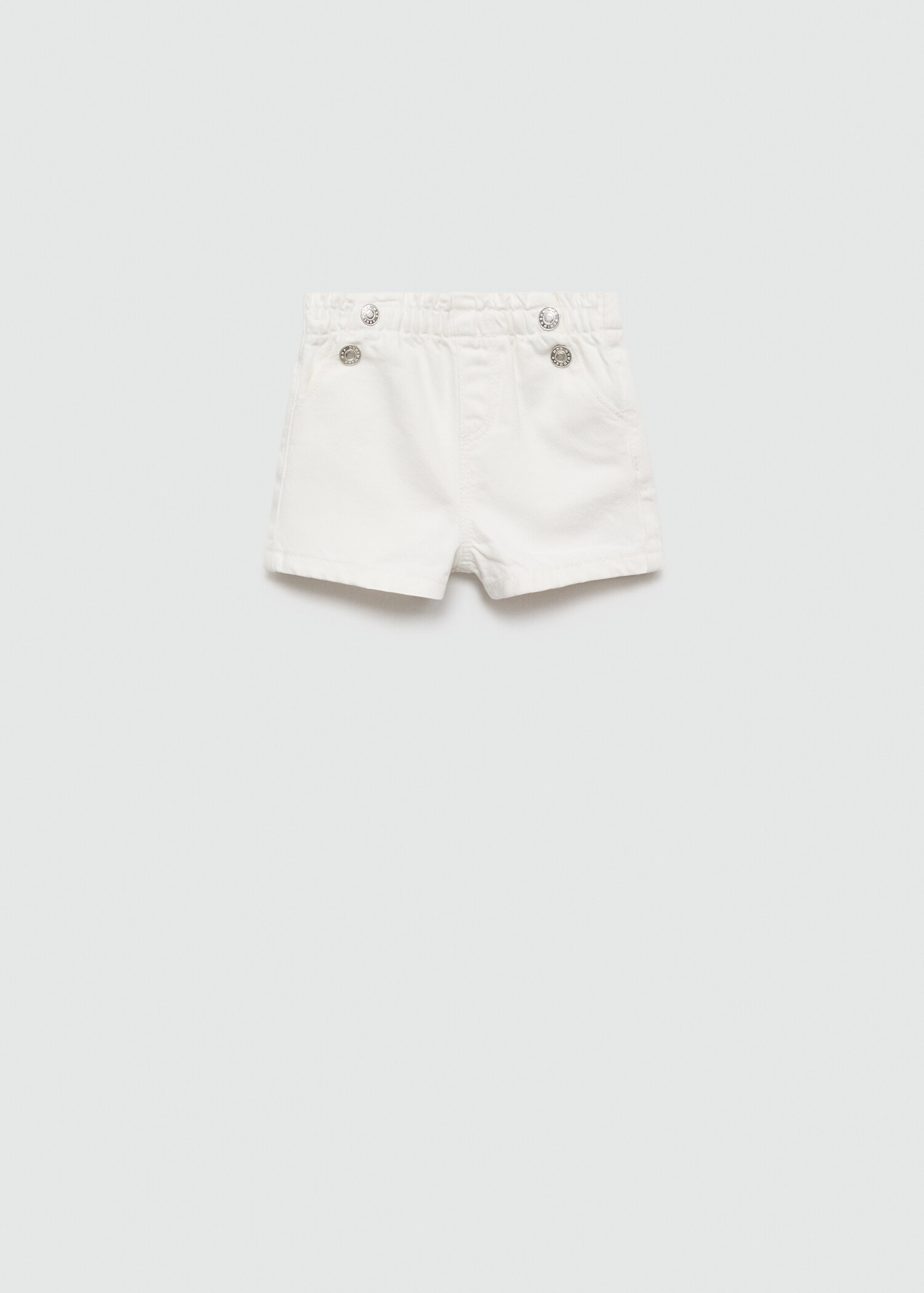 Elastic waist denim shorts - Article without model