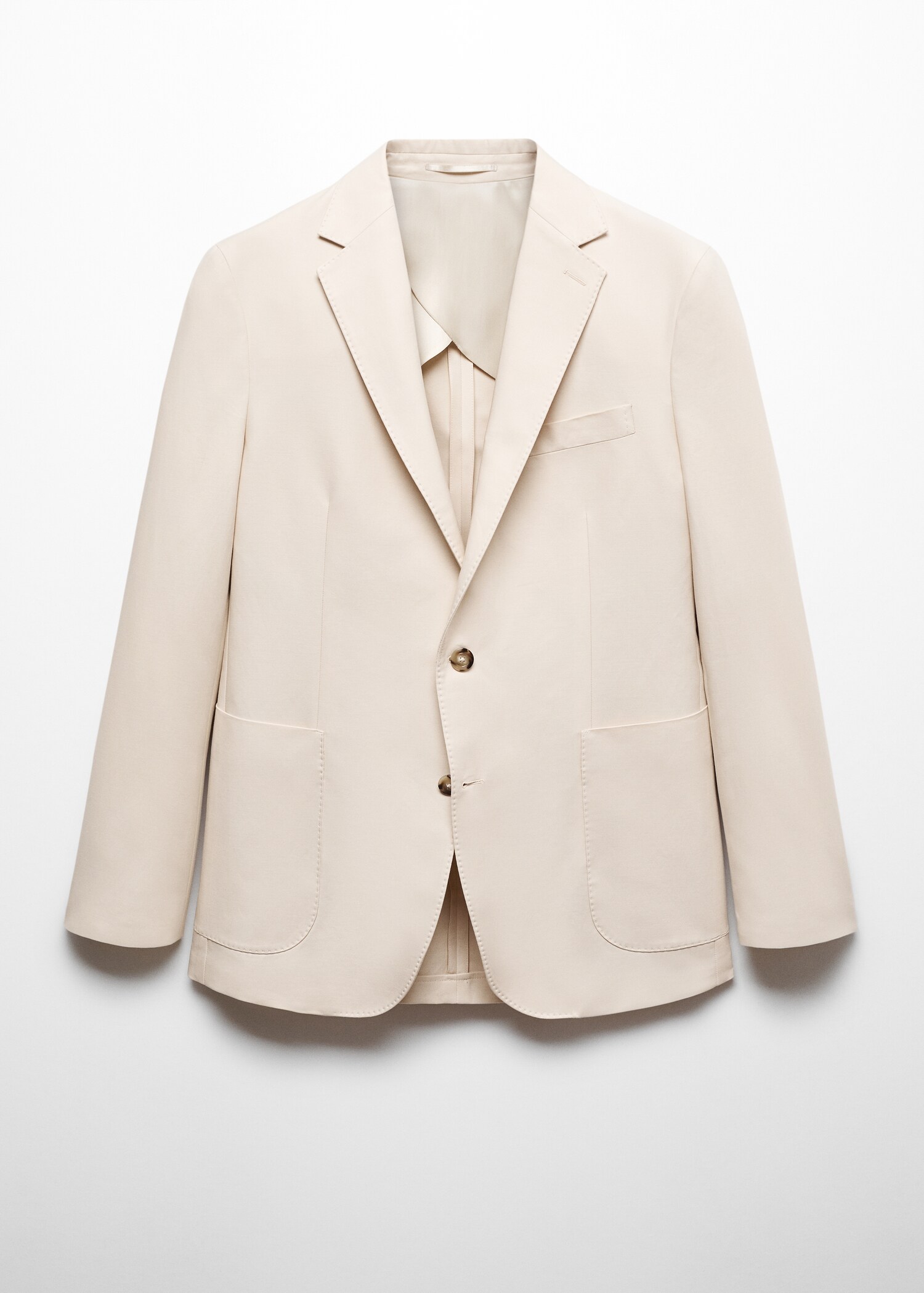 100% cotton slim-fit suit jacket - Article without model