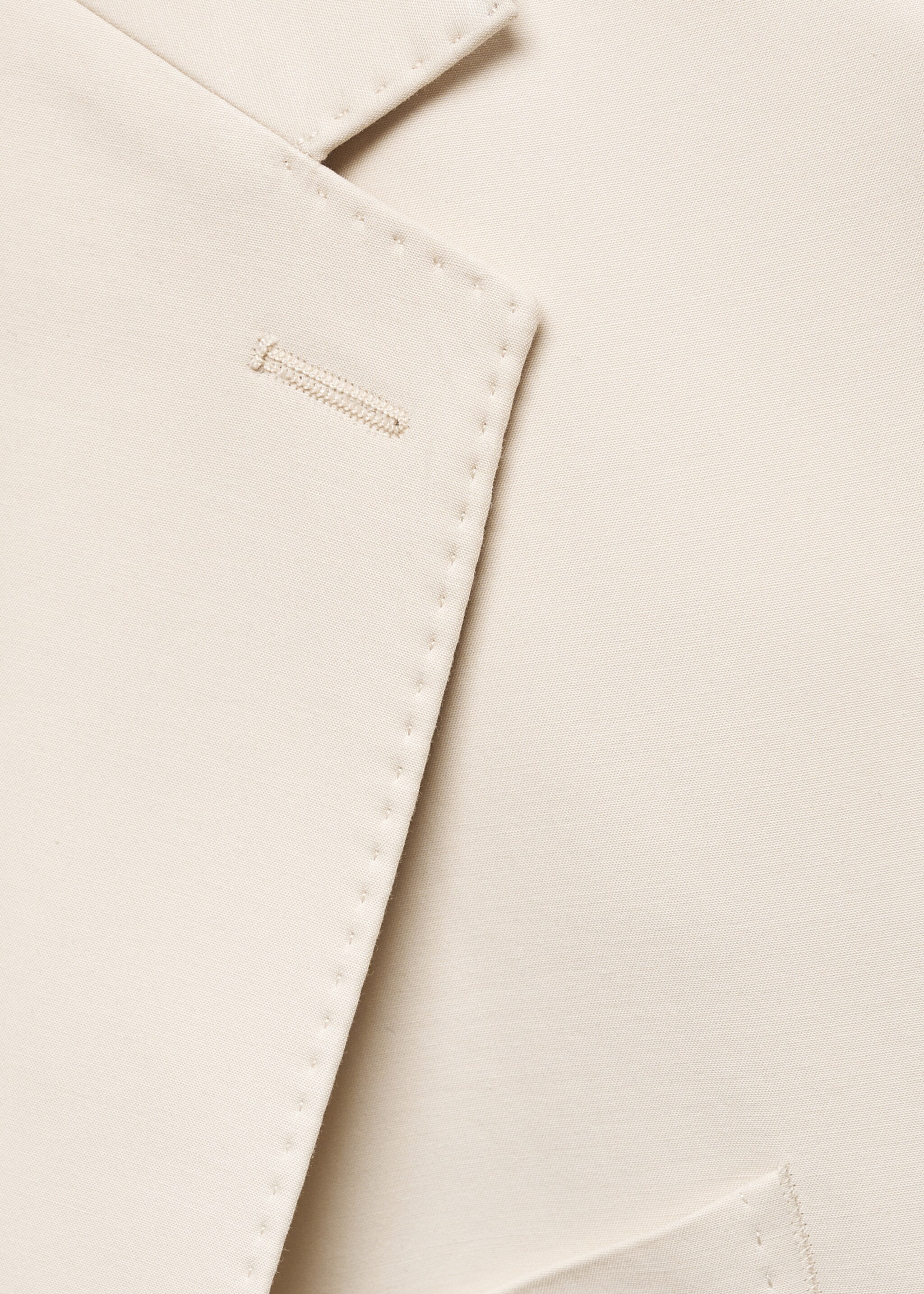 Marynarka garniturowa slim fit z 100% bawełny - Szczegóły artykułu 8, Kremowy / écru. Ref: 67038269-00.