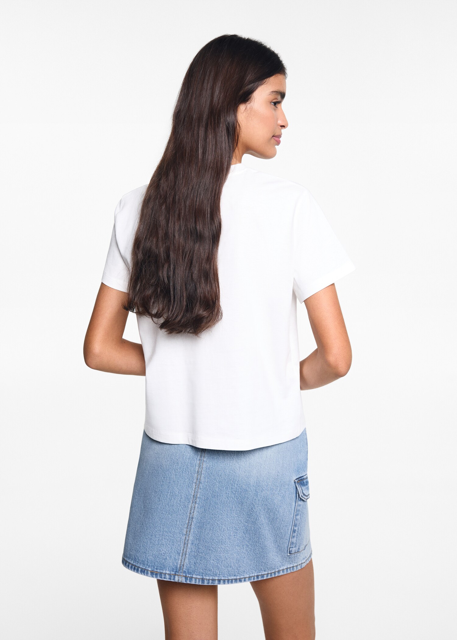 Printed message T-shirt - Reverse of the article